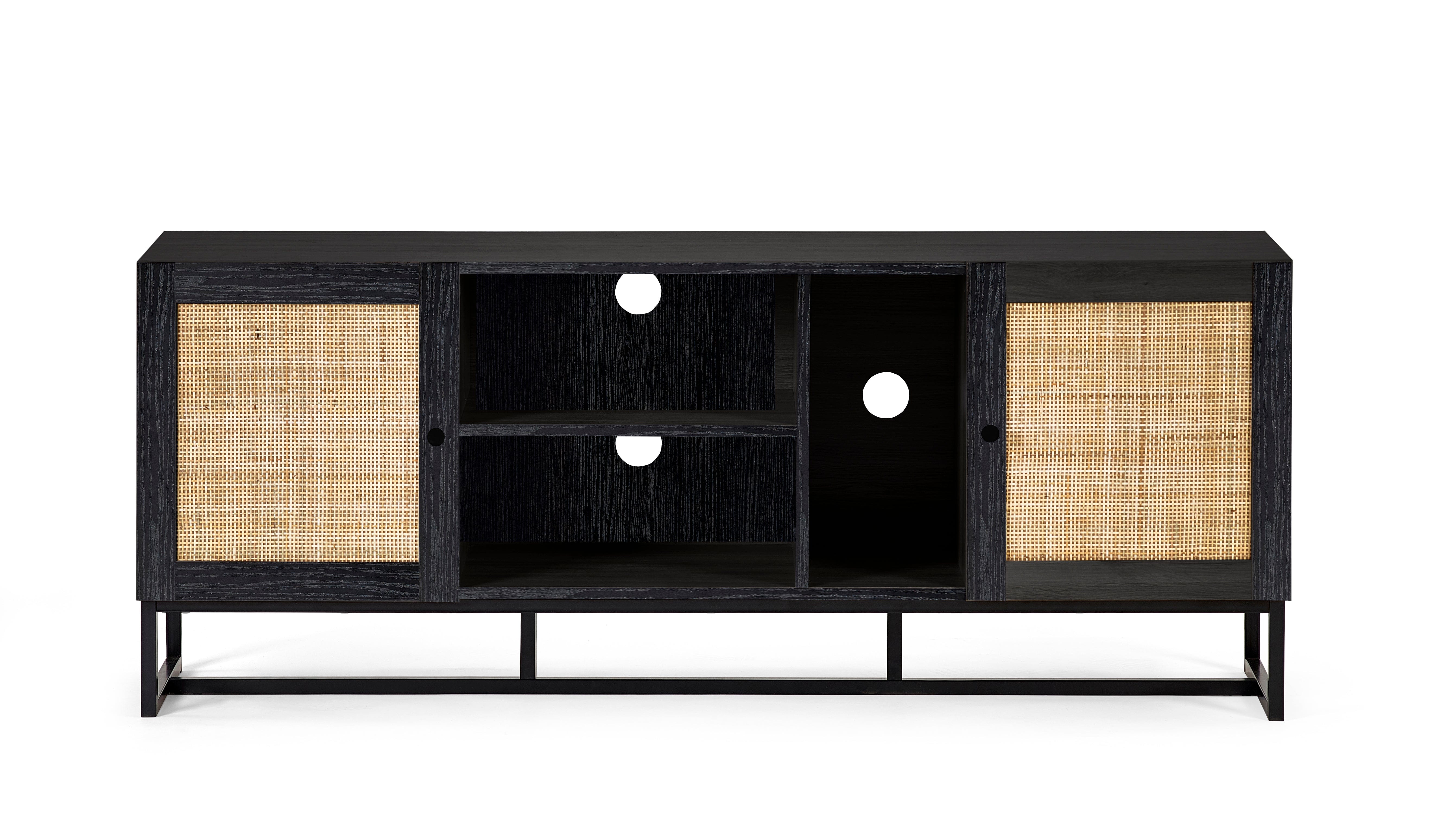 Julian Bowen TV Unit Padstow Tv Unit - Black Bed Kings