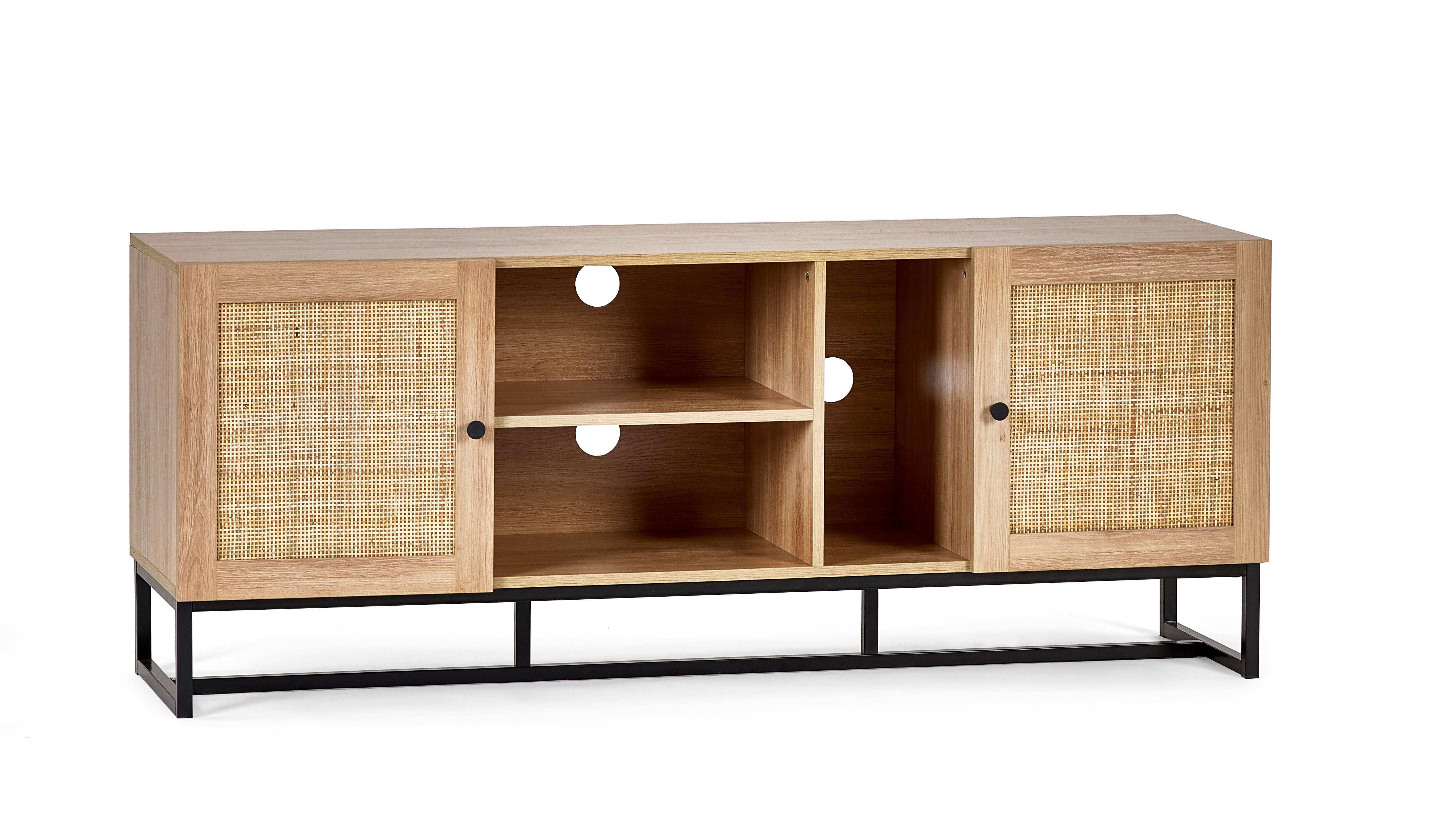 Julian Bowen TV Unit Padstow Tv Unit - Oak Bed Kings