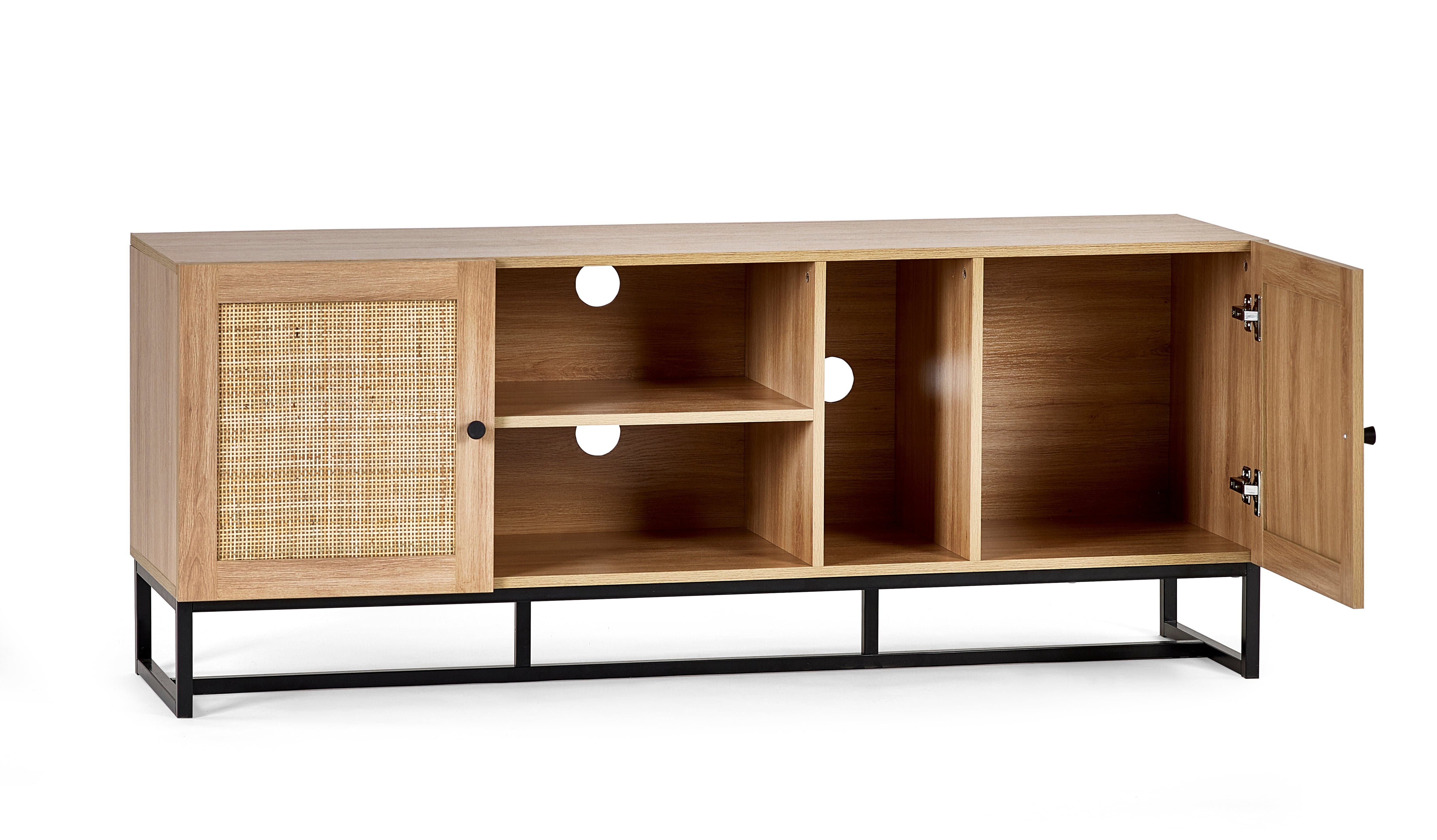 Julian Bowen TV Unit Padstow Tv Unit - Oak Bed Kings