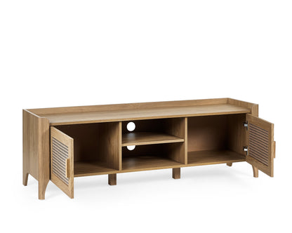 Julian Bowen TV Unit Sydney Media Unit - Rattan Effect Bed Kings