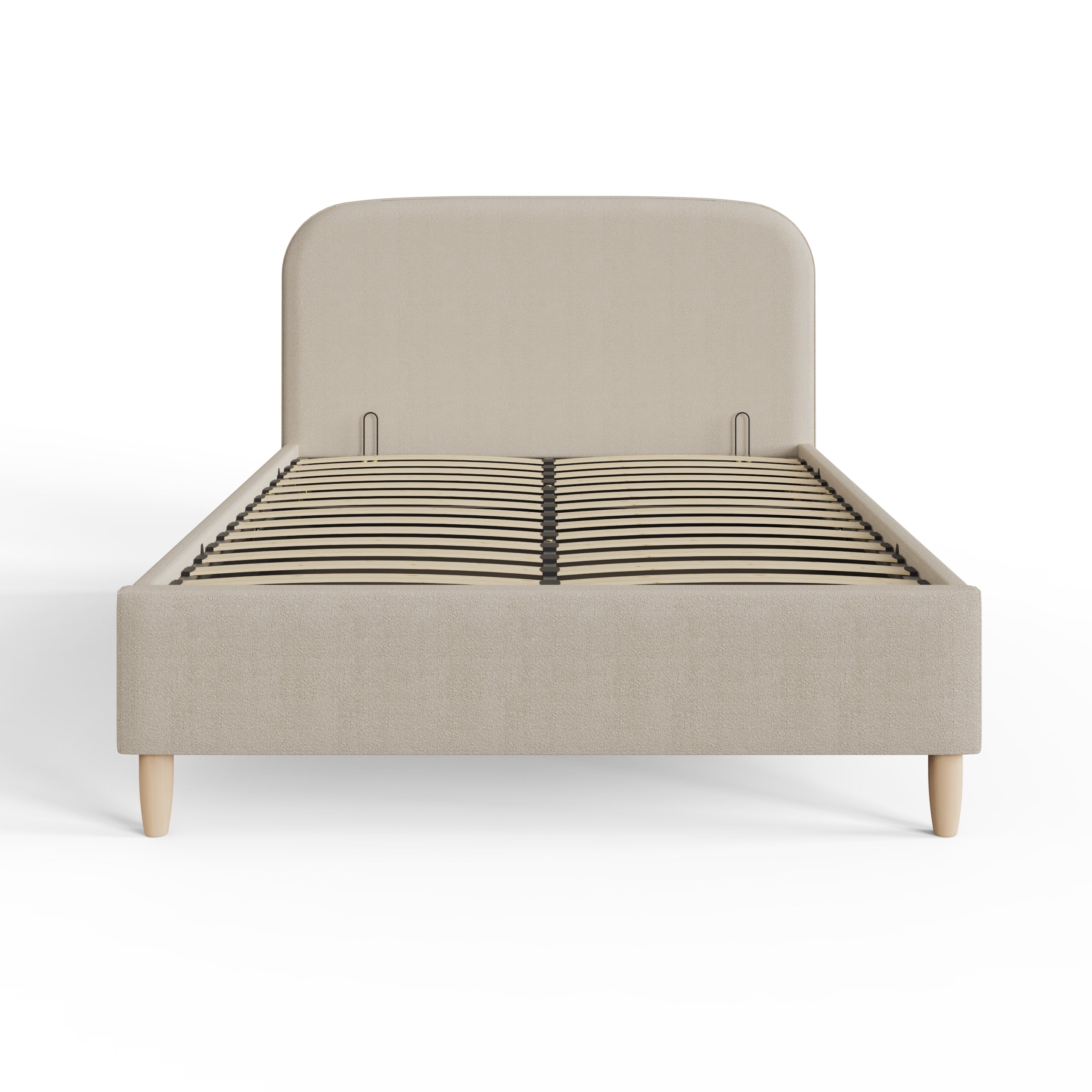 Florence Boucle Ottoman Bed Natural Stone