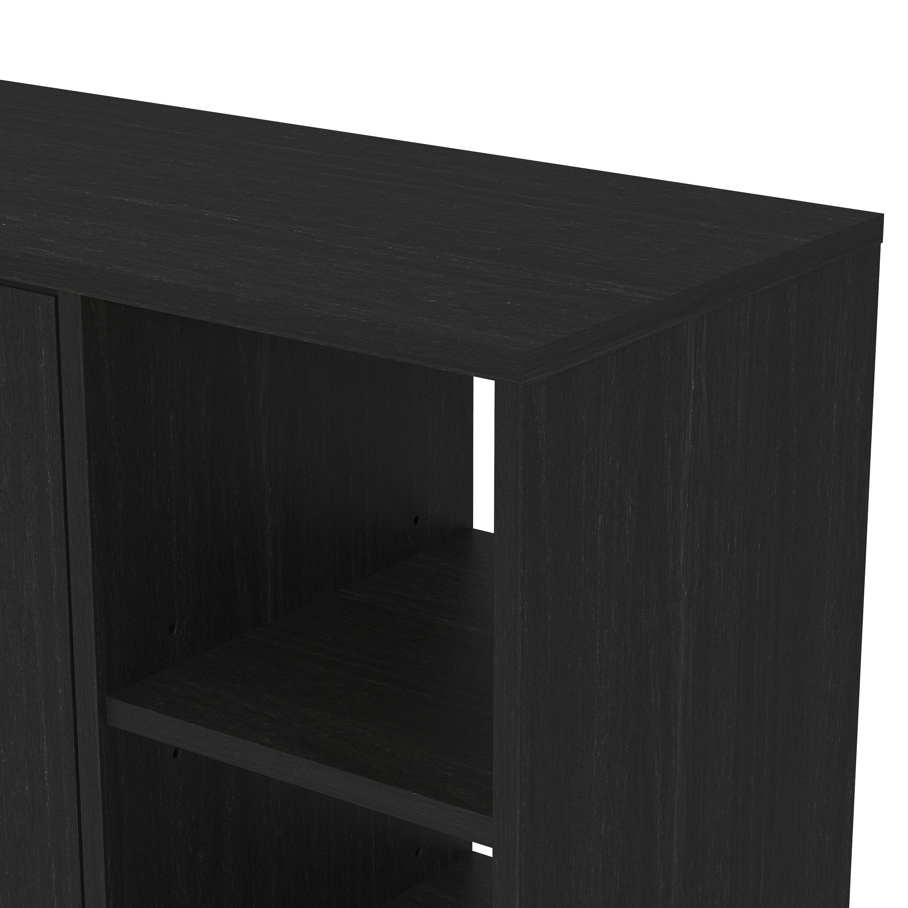 Bideford Shoe Cabinet Rustic Black Oak