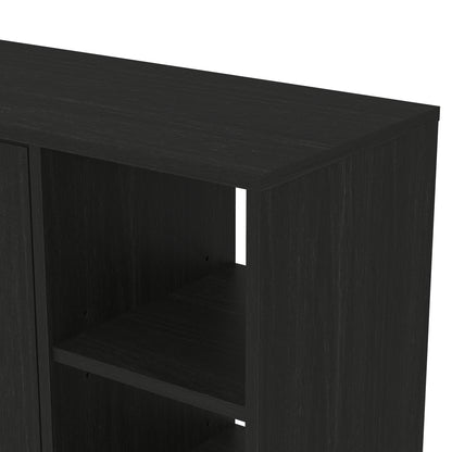 Bideford Shoe Cabinet Rustic Black Oak