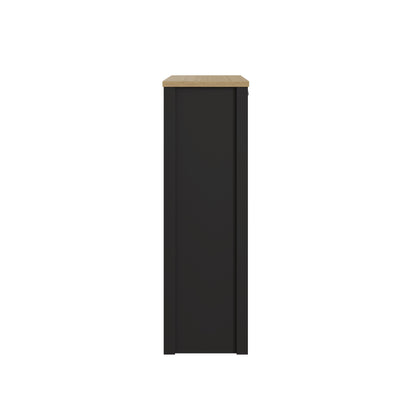 Lancaster 2 Door Shoe Cabinet Black