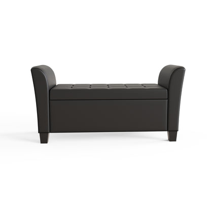 Verona Window Seat Black Pu