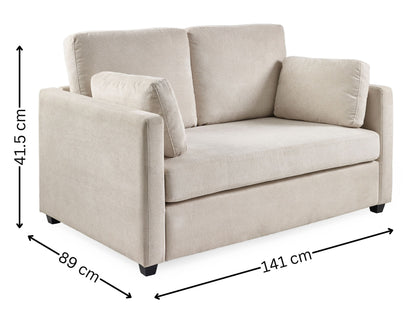 Ottilie Natural Chenille 2 Seater Sofa