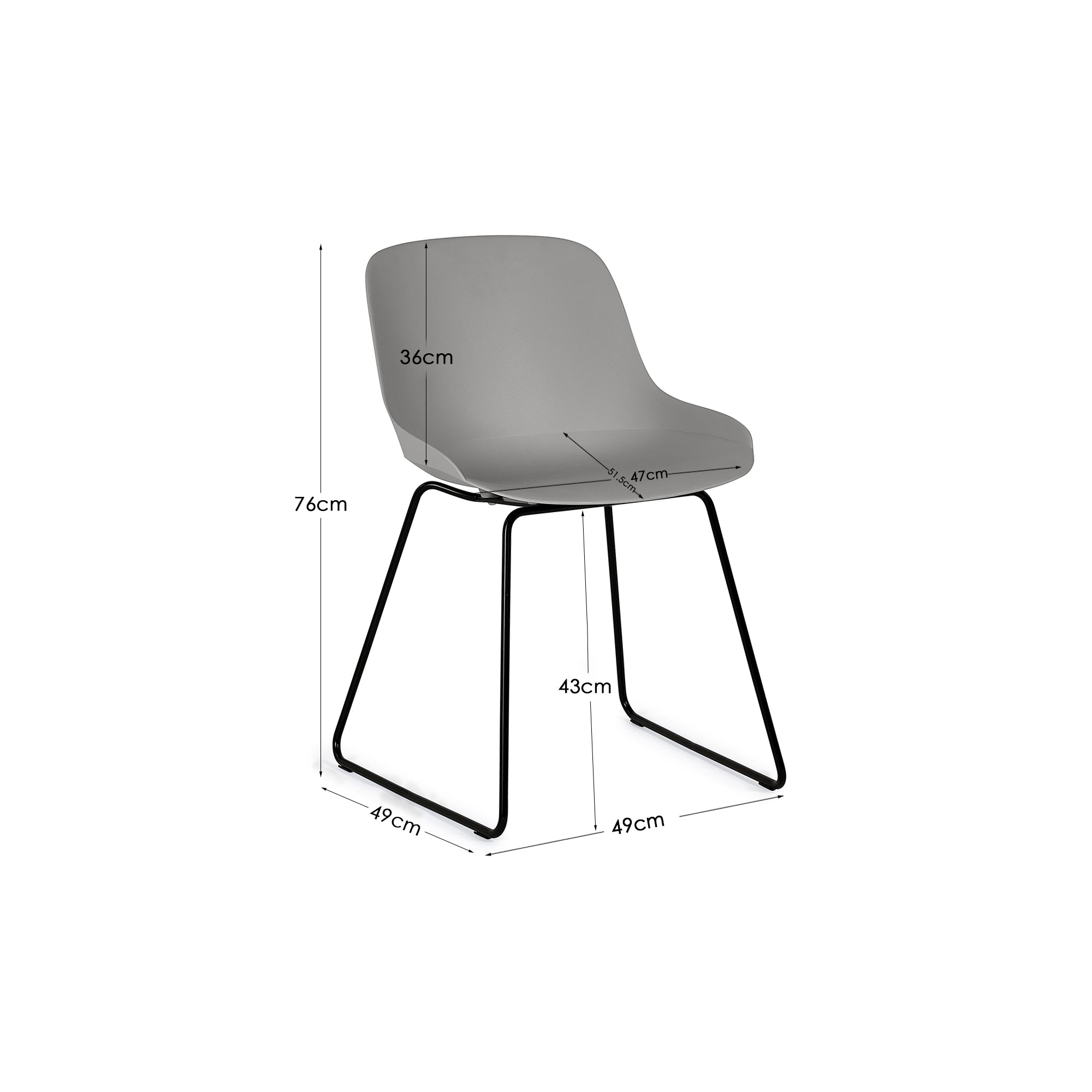 Rocco Chairs - Light Grey (Set Of 2)