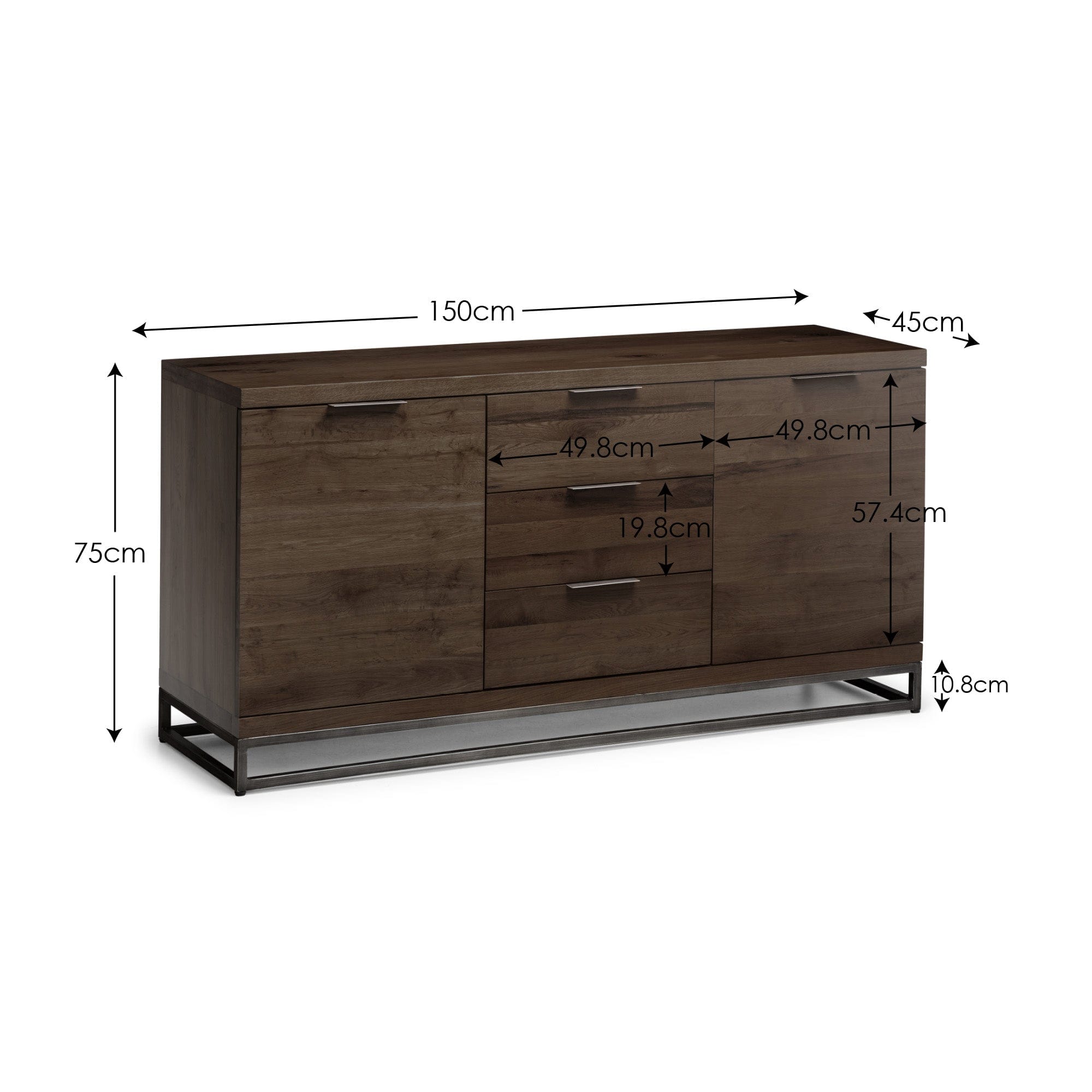 Brooklyn Sideboard - Dark Oak