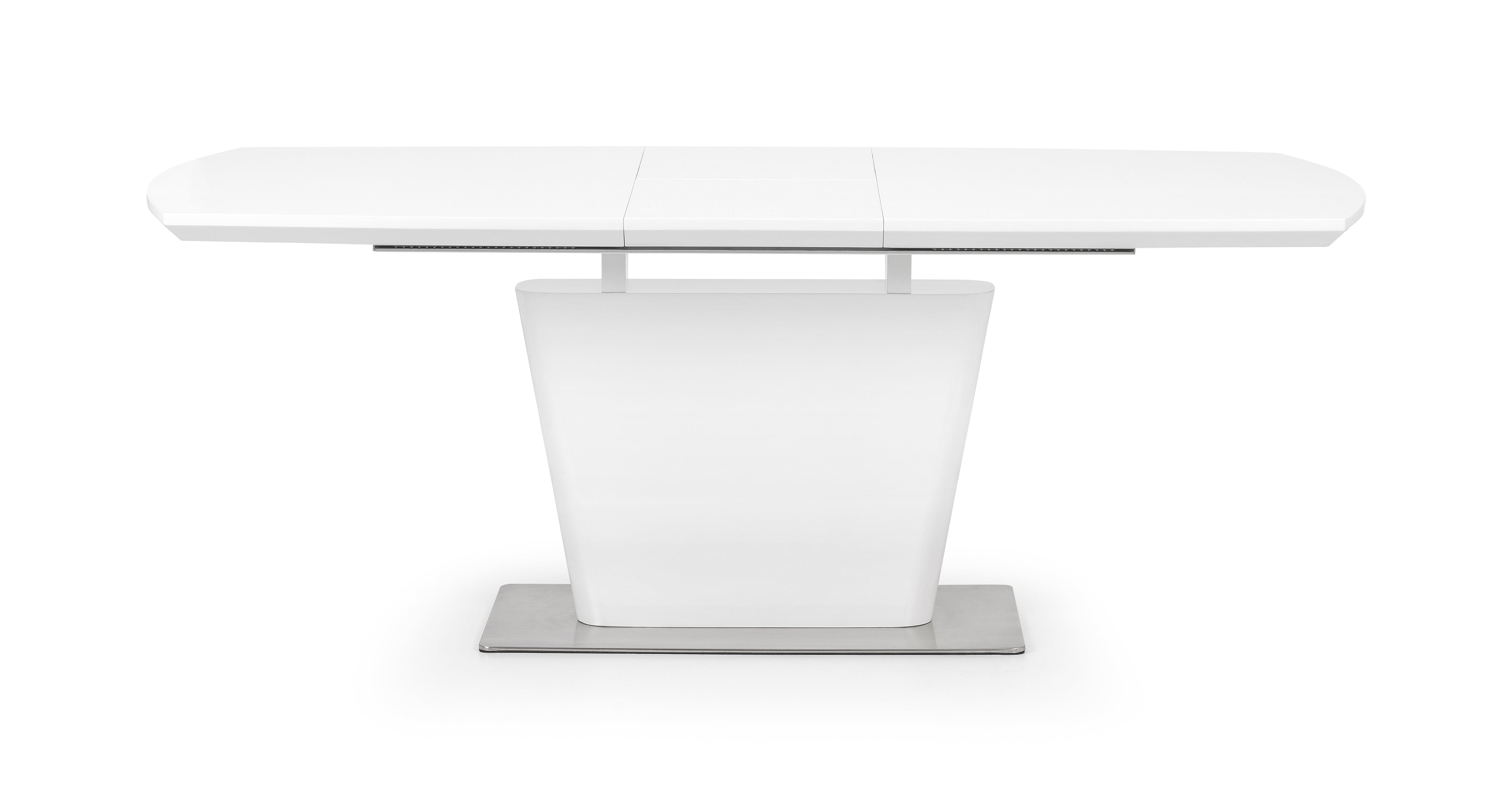 Como High Gloss Extending Table - White