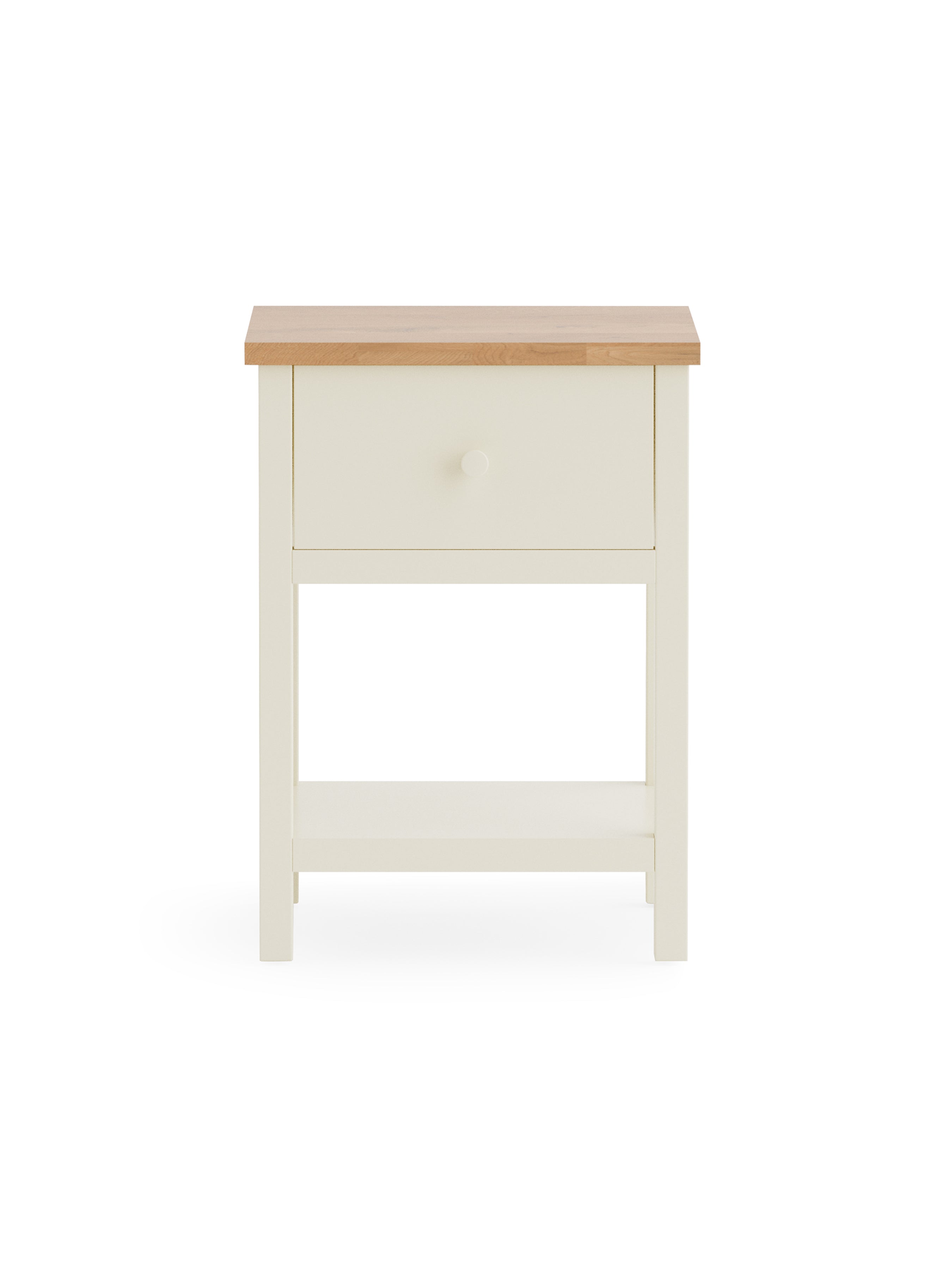 Coxmoor 1 Drawer - Ivory and Oak