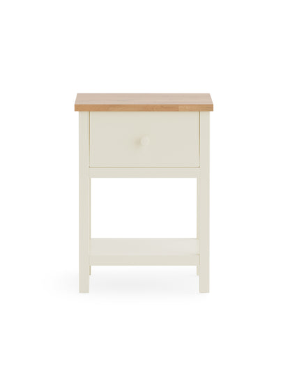 Coxmoor 1 Drawer - Ivory and Oak