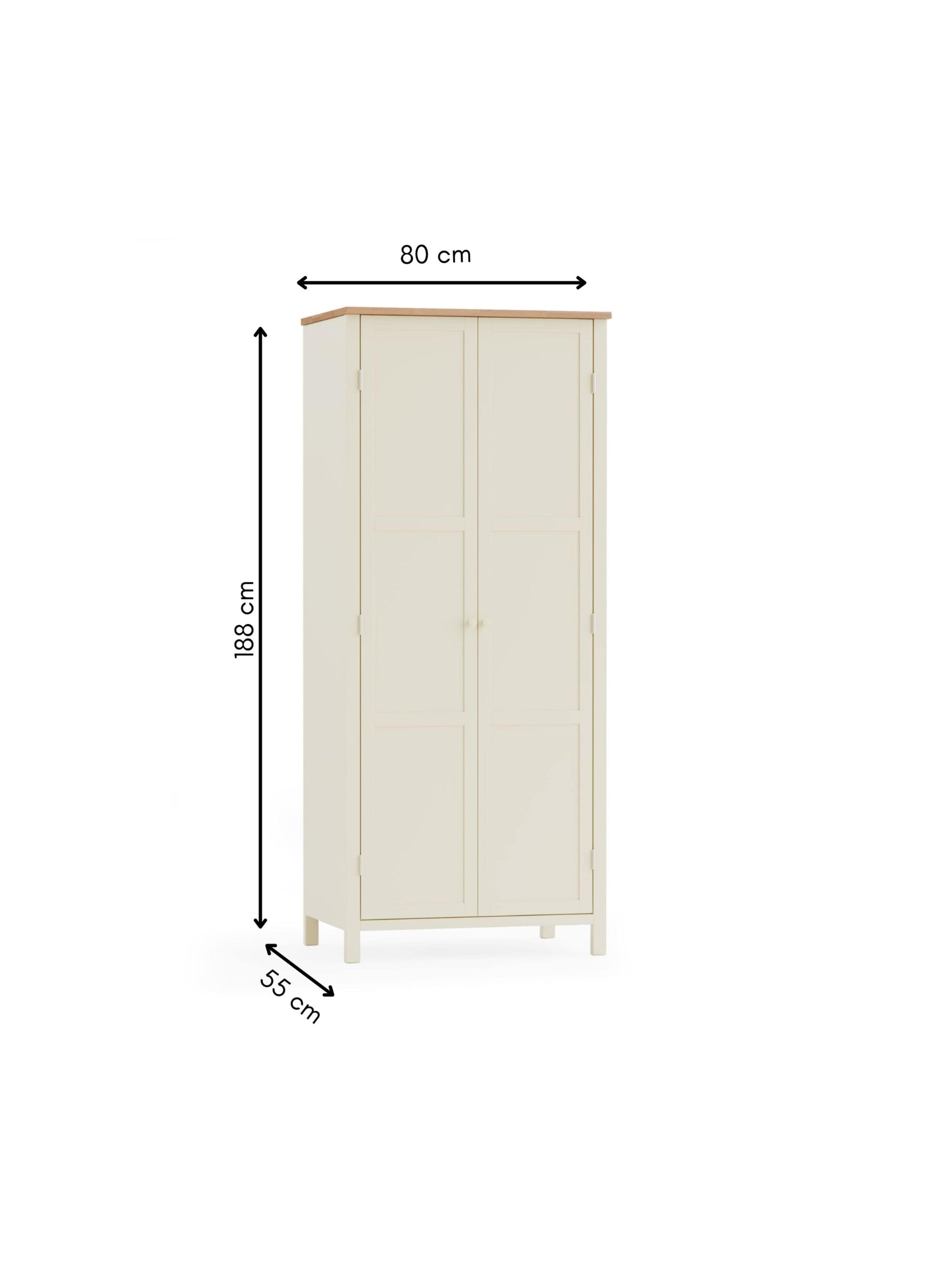 Coxmoor Wardrobe - Ivory and Oak