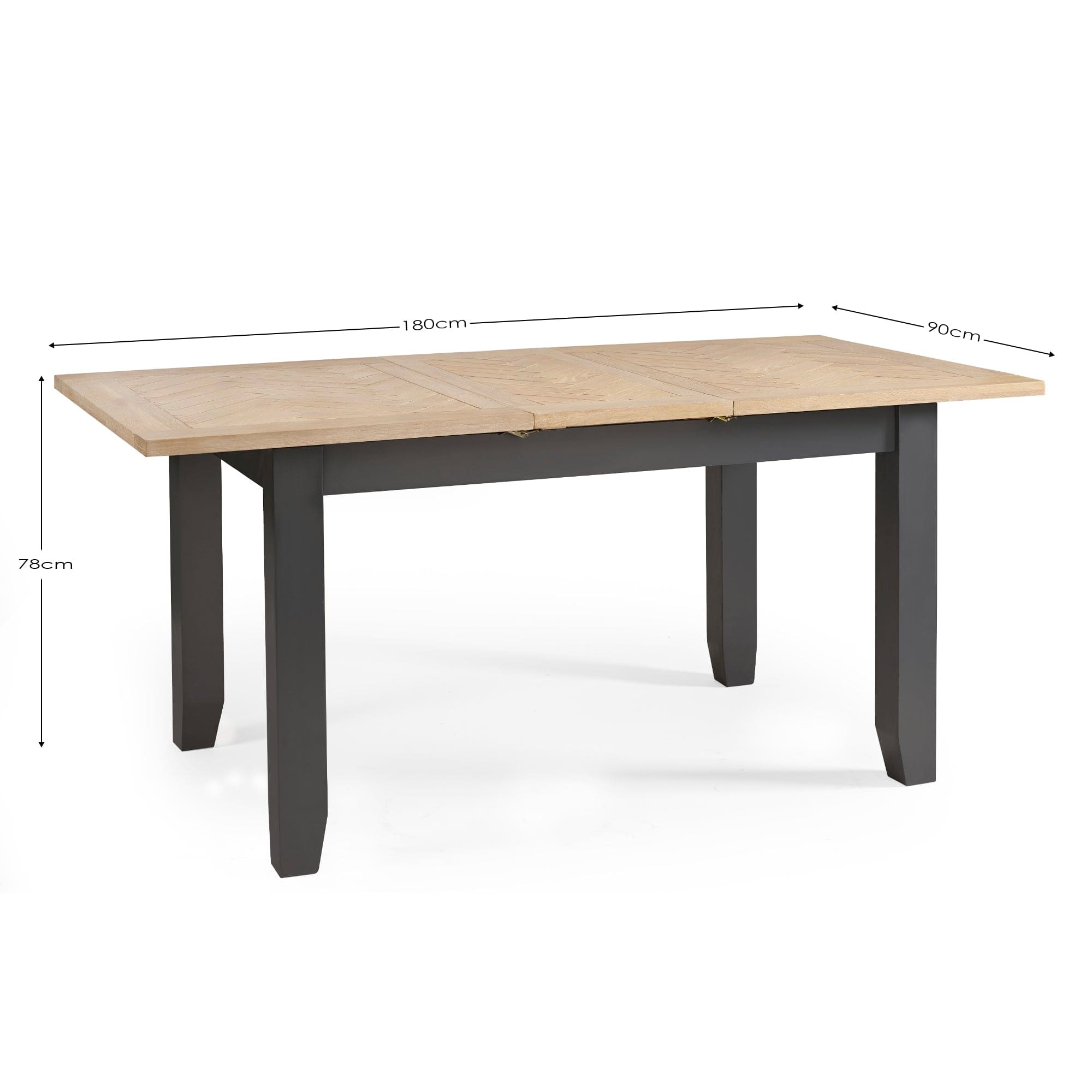 Bordeaux Extending Dining Table Dark Grey