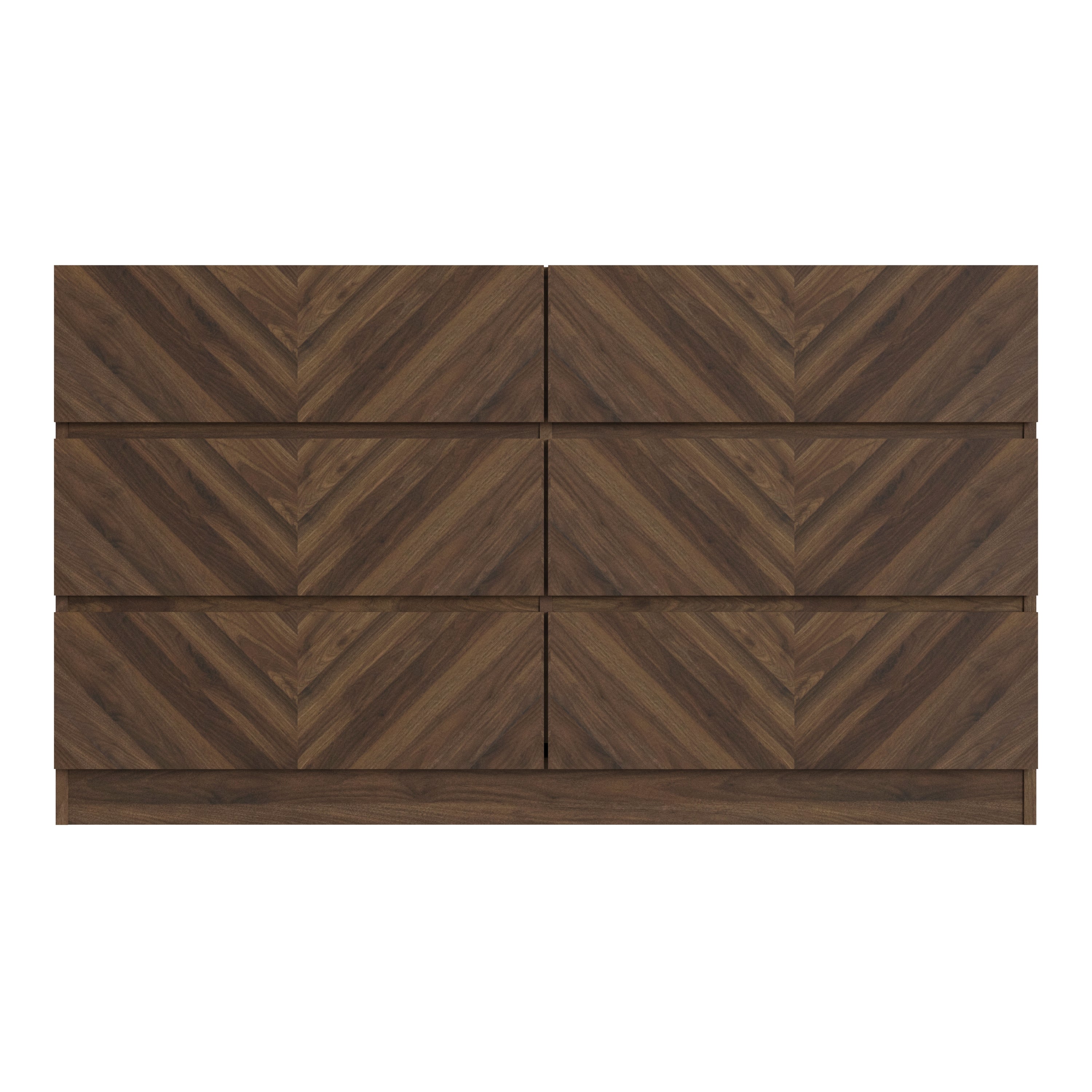 Catania 3+3 Drawer Chest Royal Walnut