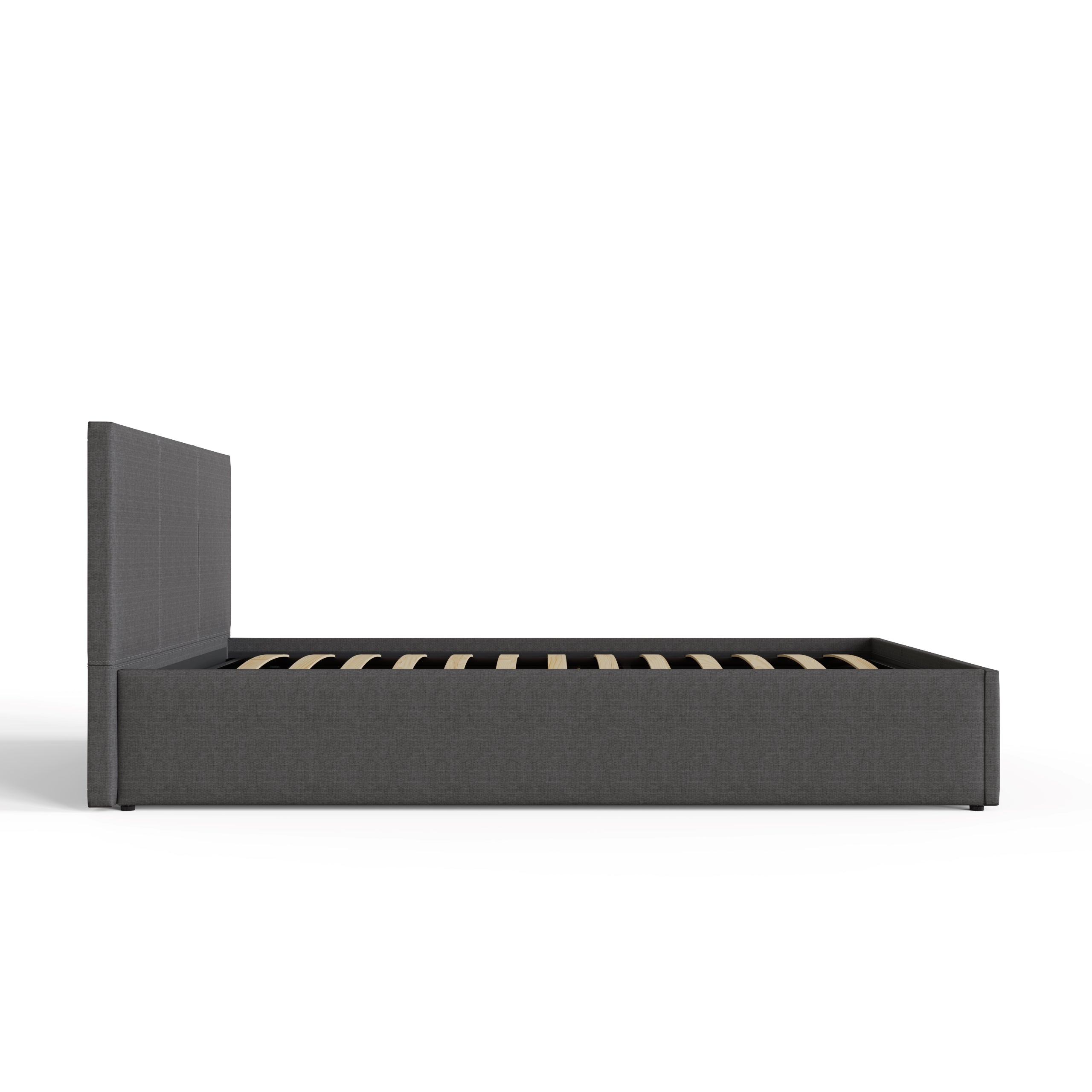 End Lift Ottoman Bed Grey