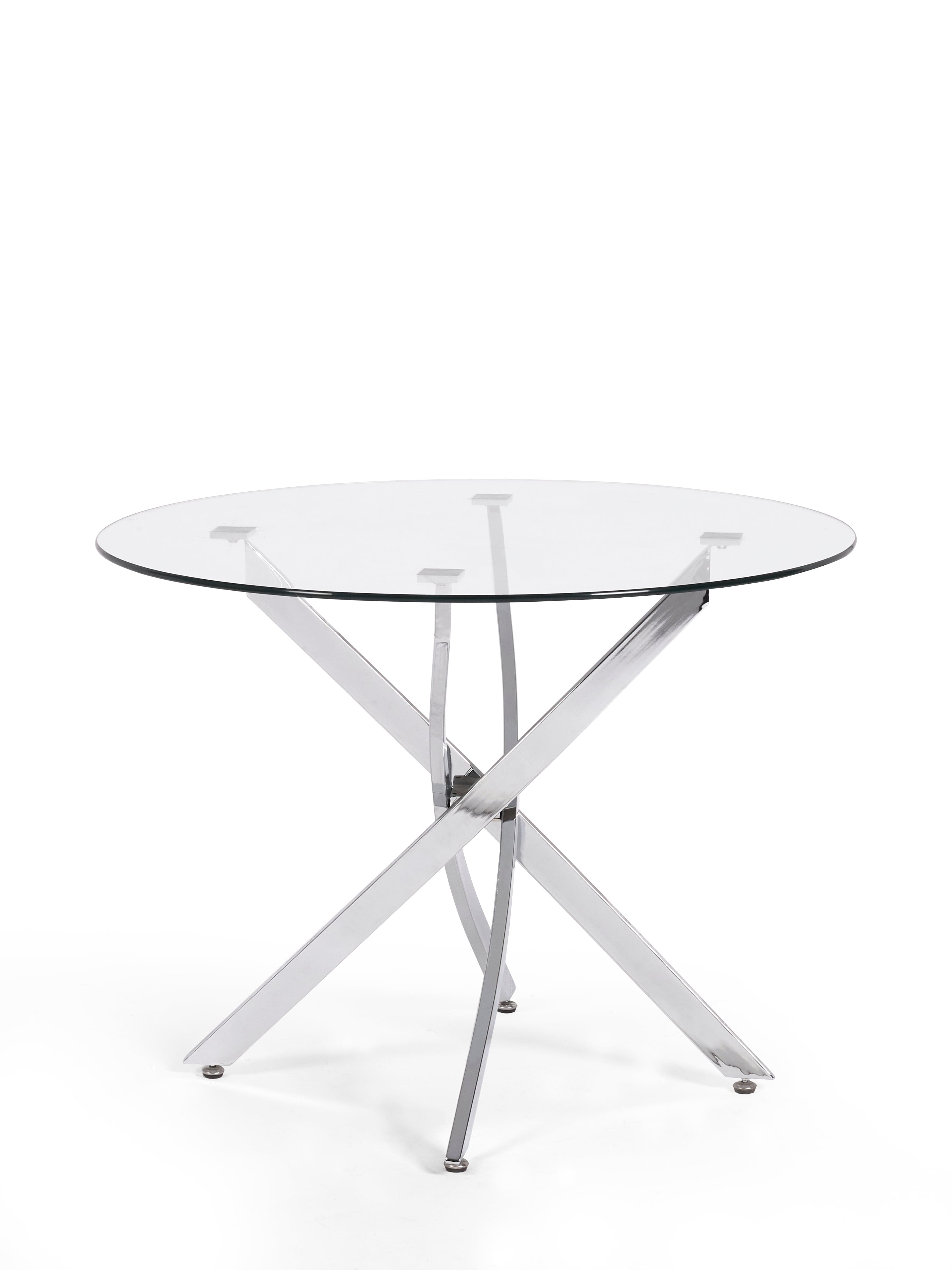 Anderson Round Glass Dining Table