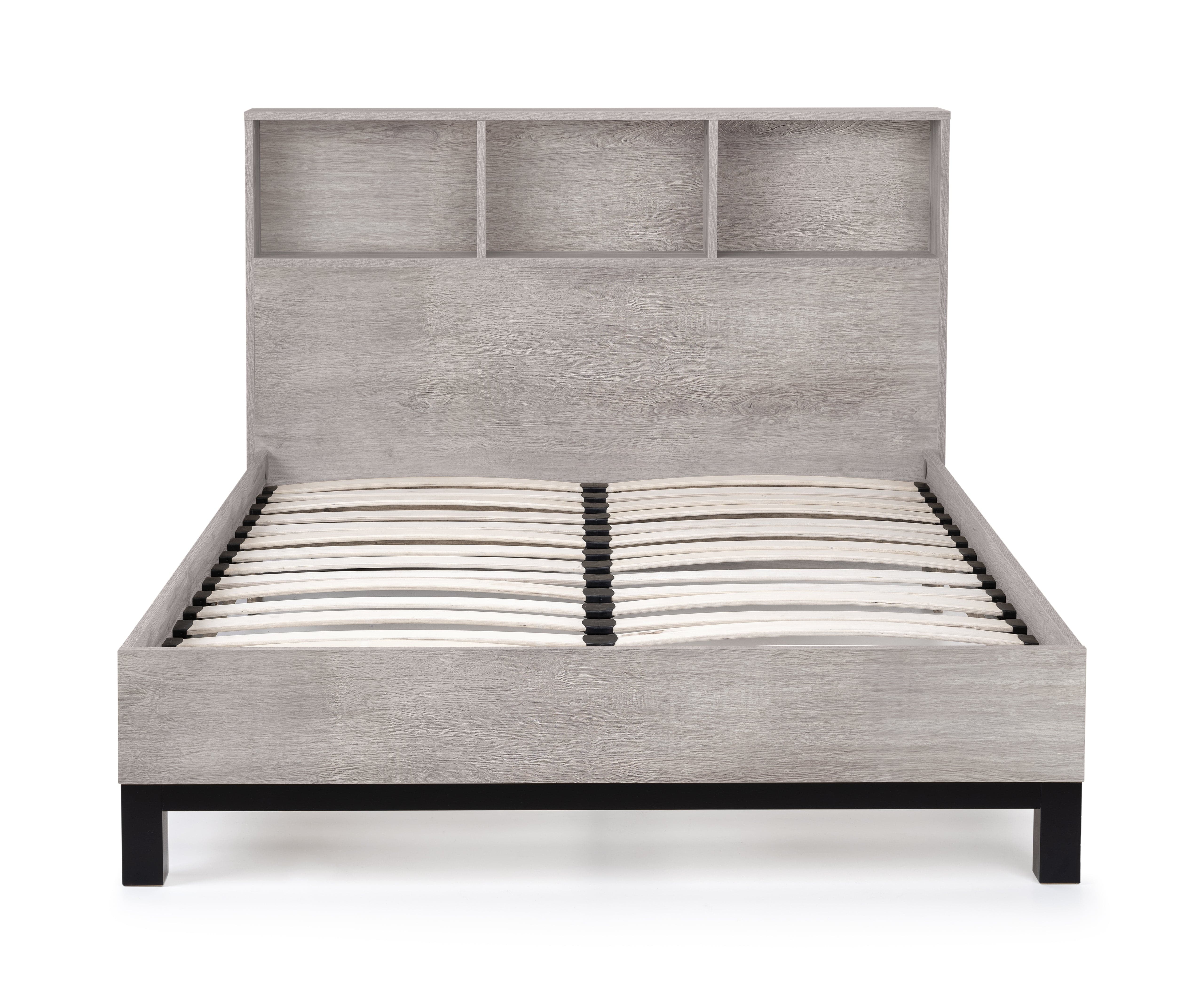 Bali Bookcase Bed- Grey Oak