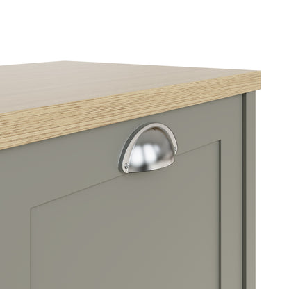 Lancaster 2 Door Shoe Cabinet Grey