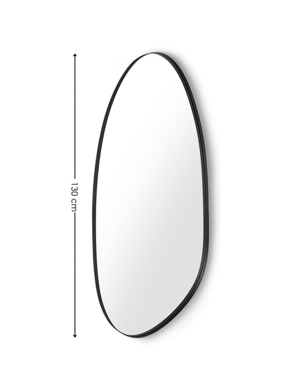 Rushmore Black Metal 95cm Organic Shaped Wall Mirror