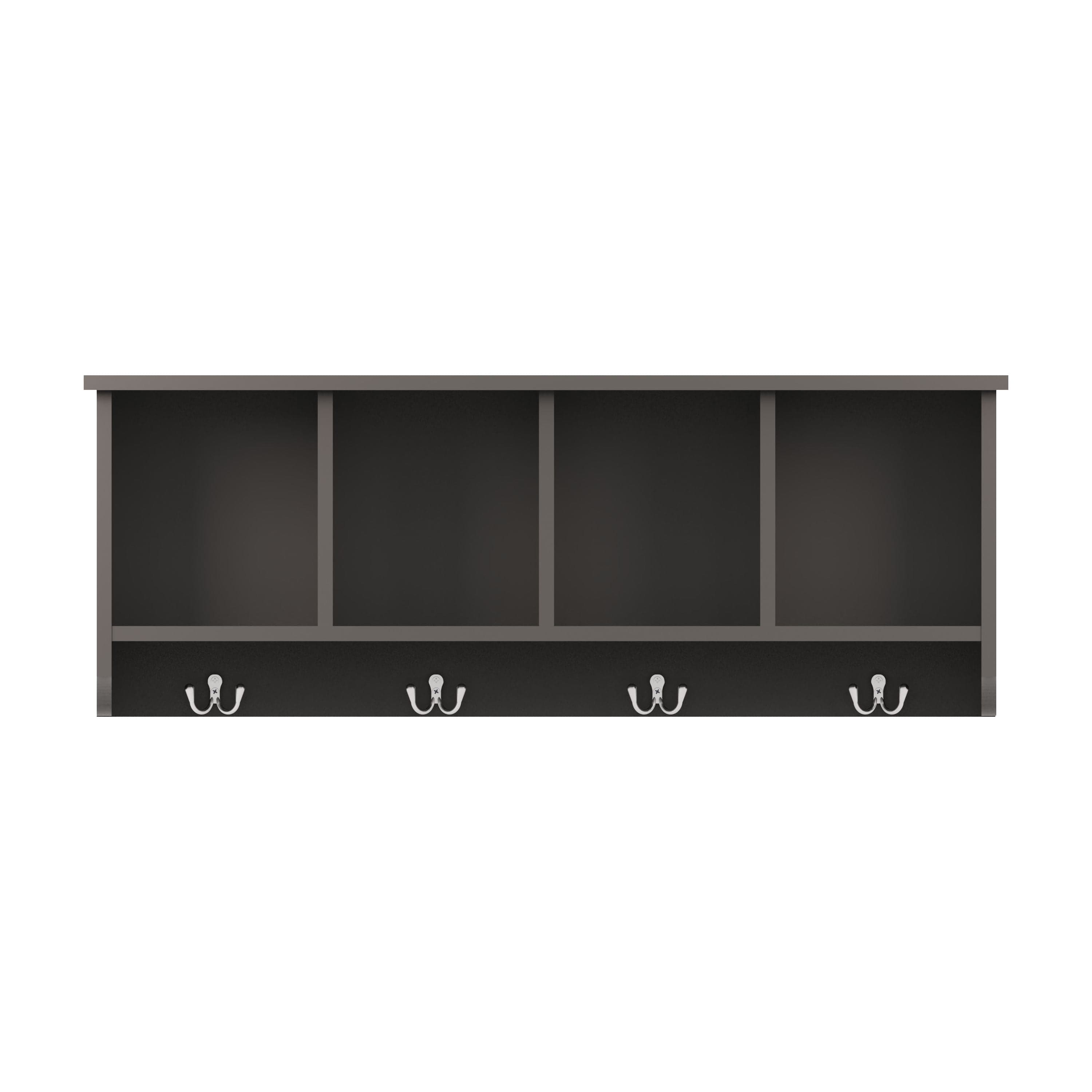 GFW Wall Rack Kempton Wall Rack Grey Bed Kings