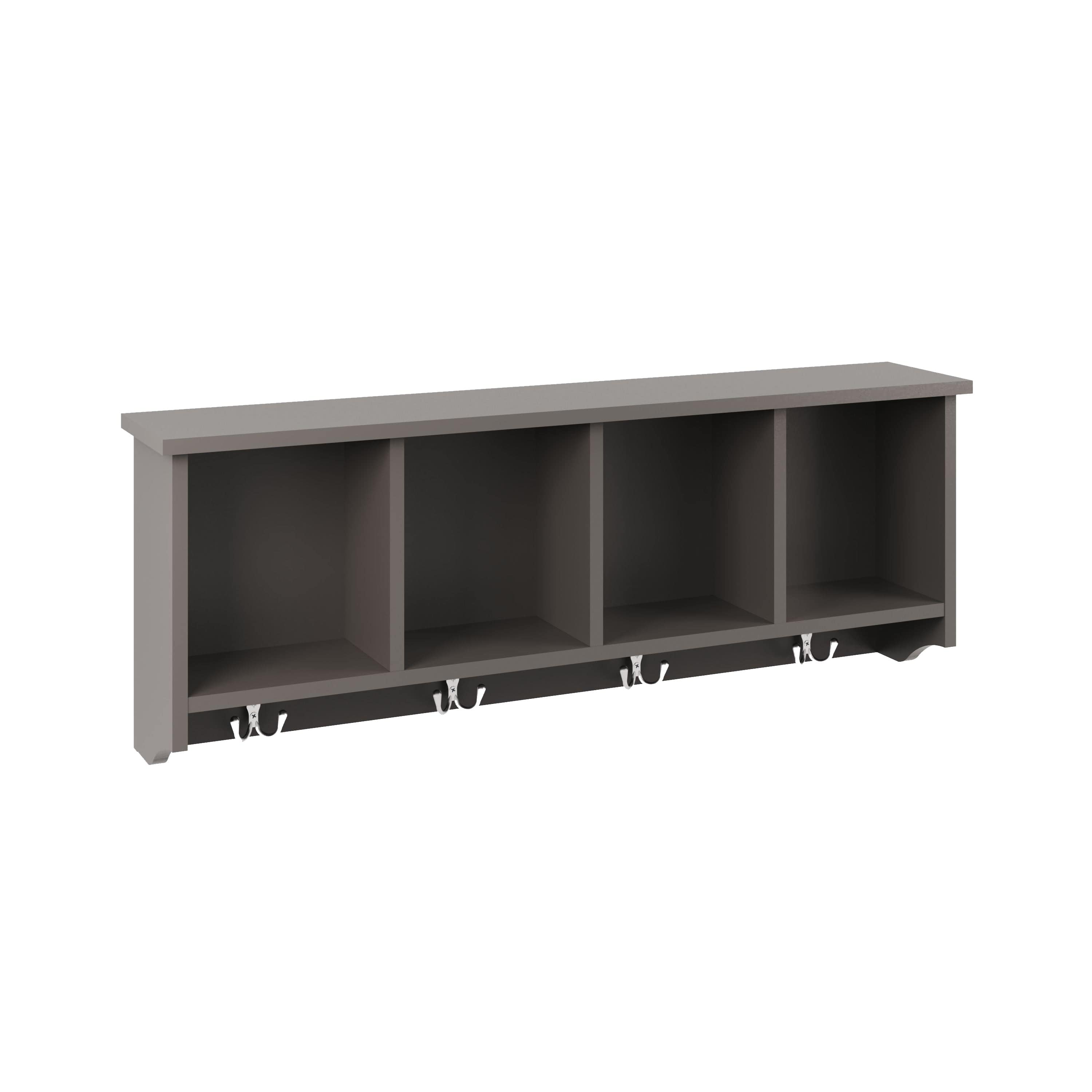 GFW Wall Rack Kempton Wall Rack Grey Bed Kings