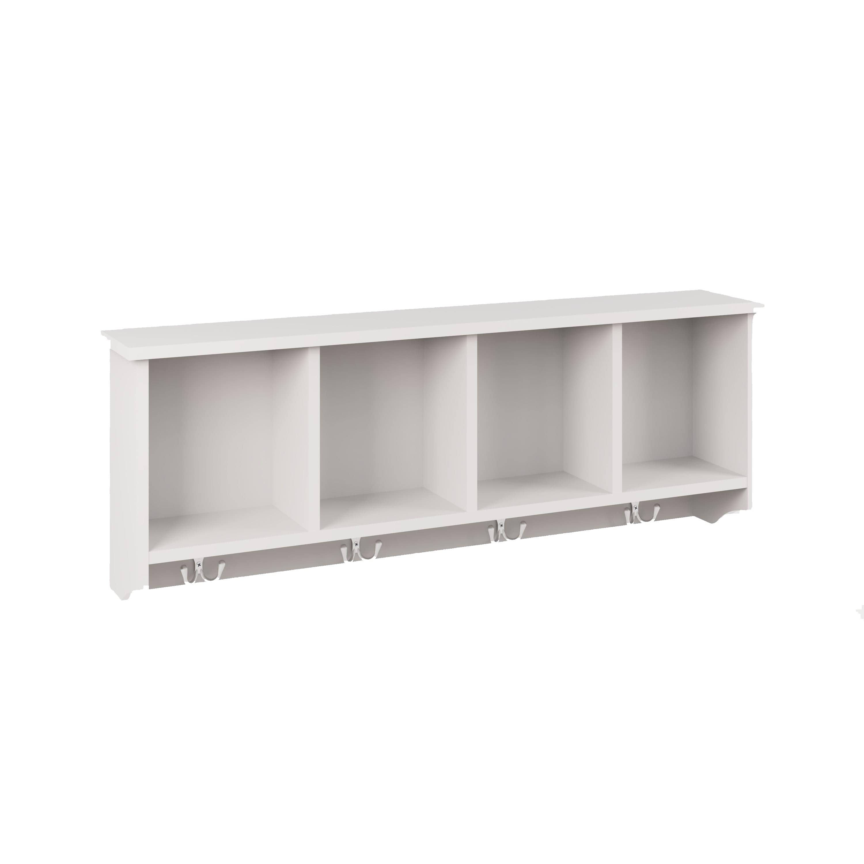 GFW Wall Rack Kempton Wall Rack White Bed Kings