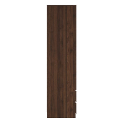 GFW Wardrobe Catania 3 Door 4 Drawer Wardrobe Royal Walnut Bed Kings