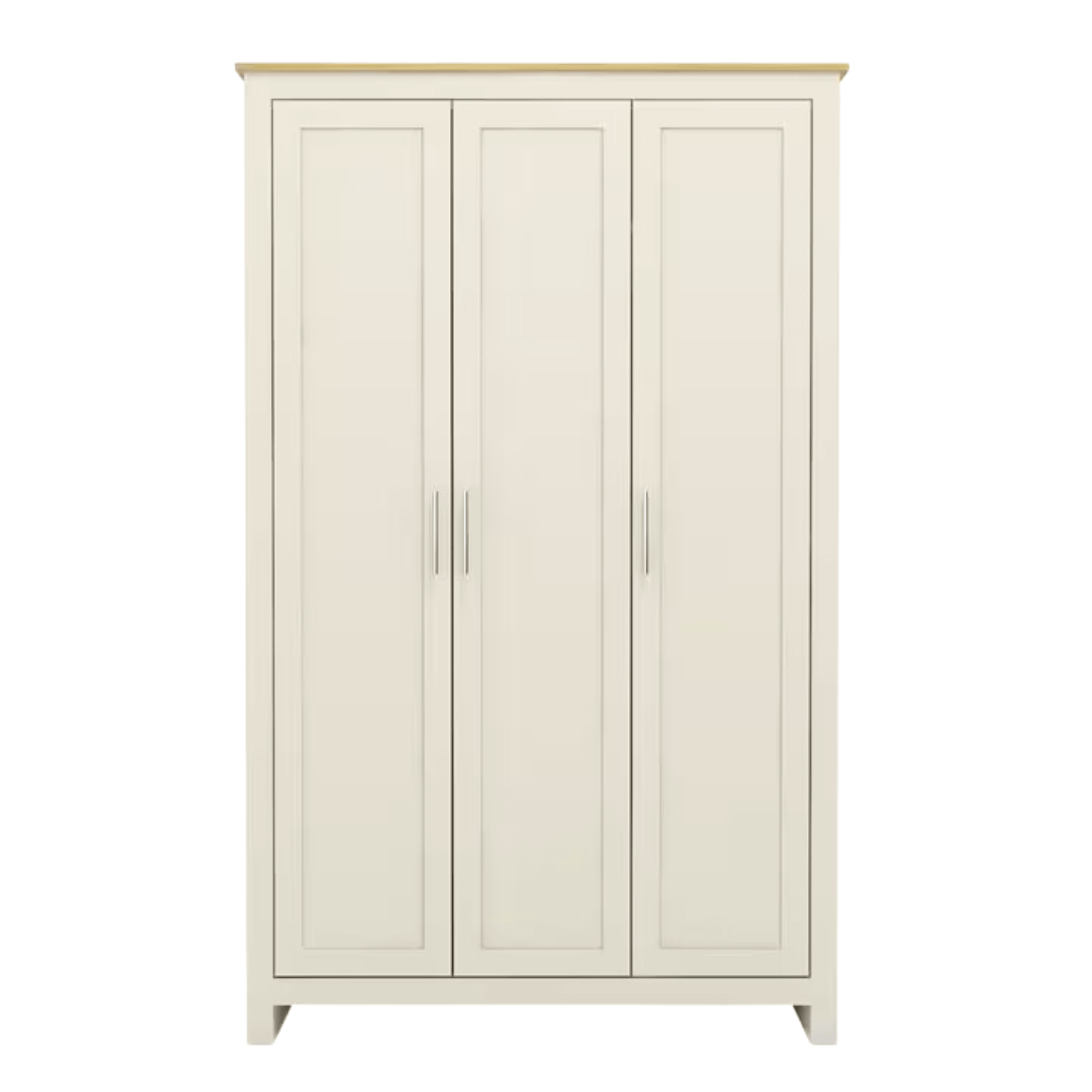 GFW Wardrobe Lancaster 3 Door Wardrobe Cream Bed Kings