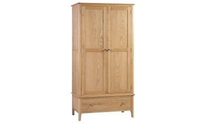 Julian Bowen Wardrobe Cotswold 2 Door 1 Drawer Wardrobe Bed Kings