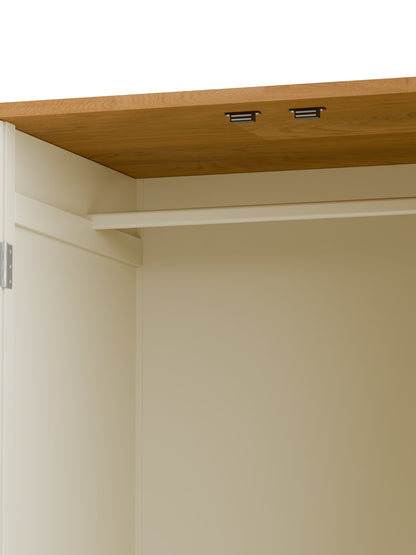 Julian Bowen Wardrobe Coxmoor Wardrobe - Ivory and Oak Bed Kings