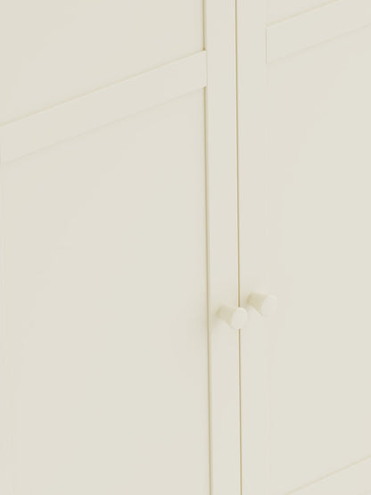 Julian Bowen Wardrobe Coxmoor Wardrobe - Ivory and Oak Bed Kings