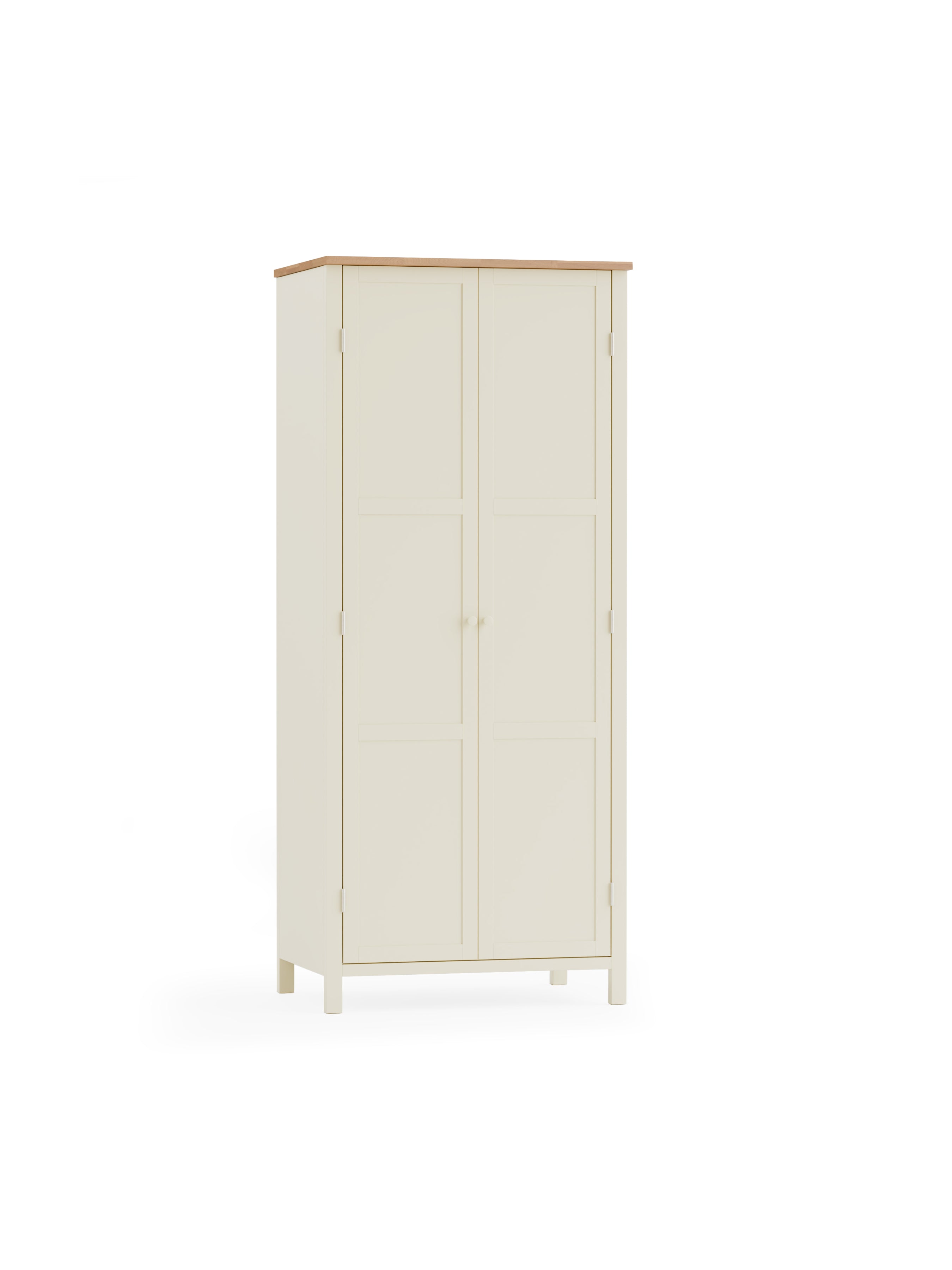 Julian Bowen Wardrobe Coxmoor Wardrobe - Ivory and Oak Bed Kings