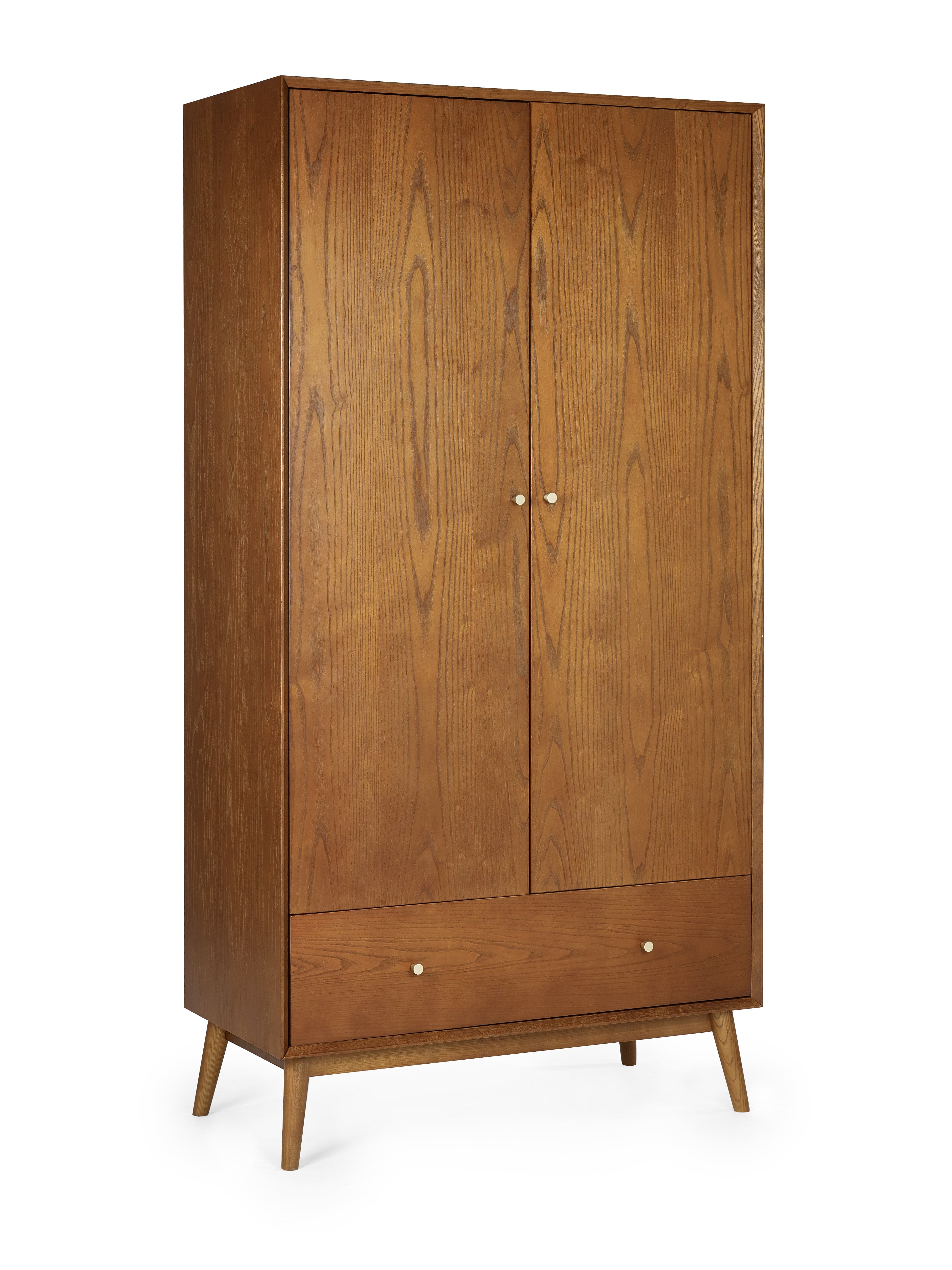 Julian Bowen Wardrobe Lowry 2 Door 1 Drawer Wardrobe Bed Kings