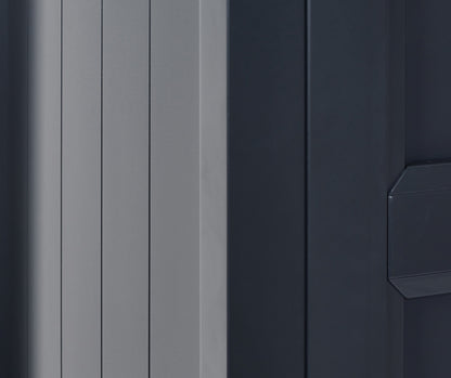 Julian Bowen Wardrobe Maine 3 Door Combination Wardrobe - Anthracite Bed Kings