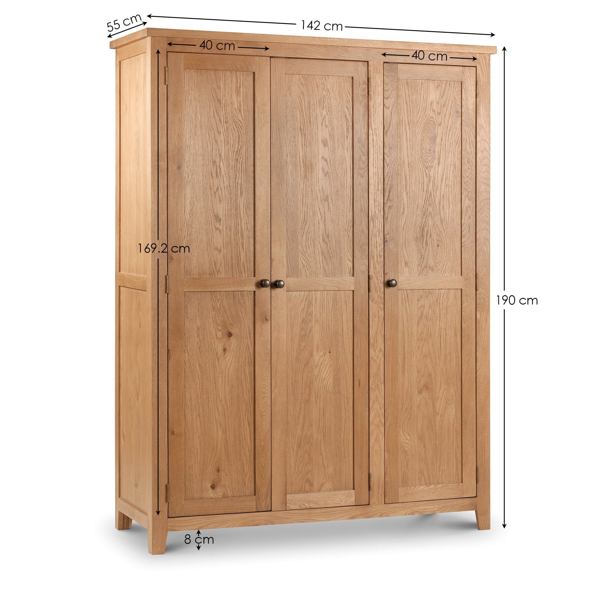 Julian Bowen Wardrobe Marlborough 3 Door Wardrobe Bed Kings