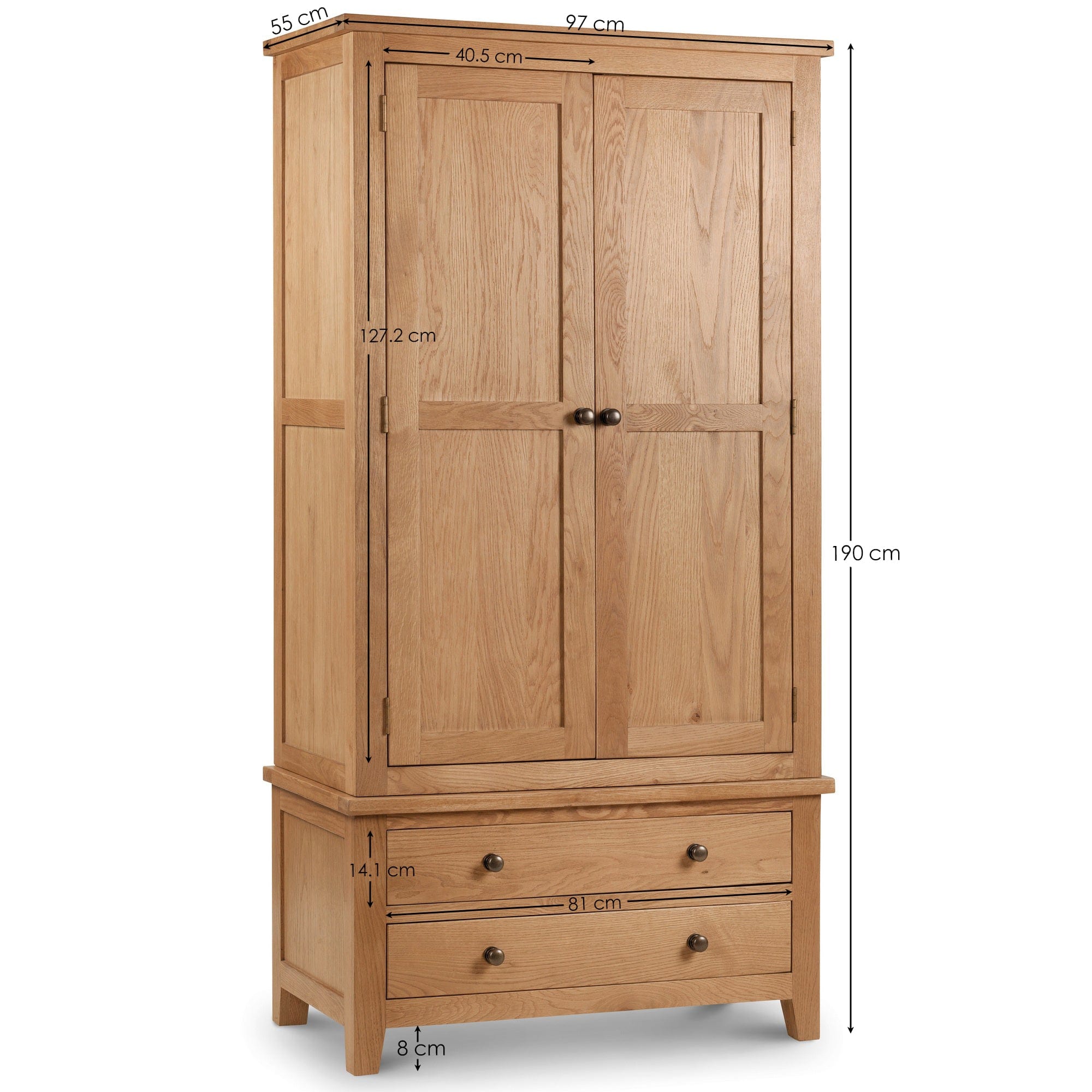 Julian Bowen Wardrobe Marlborough Combination Wardrobe Bed Kings