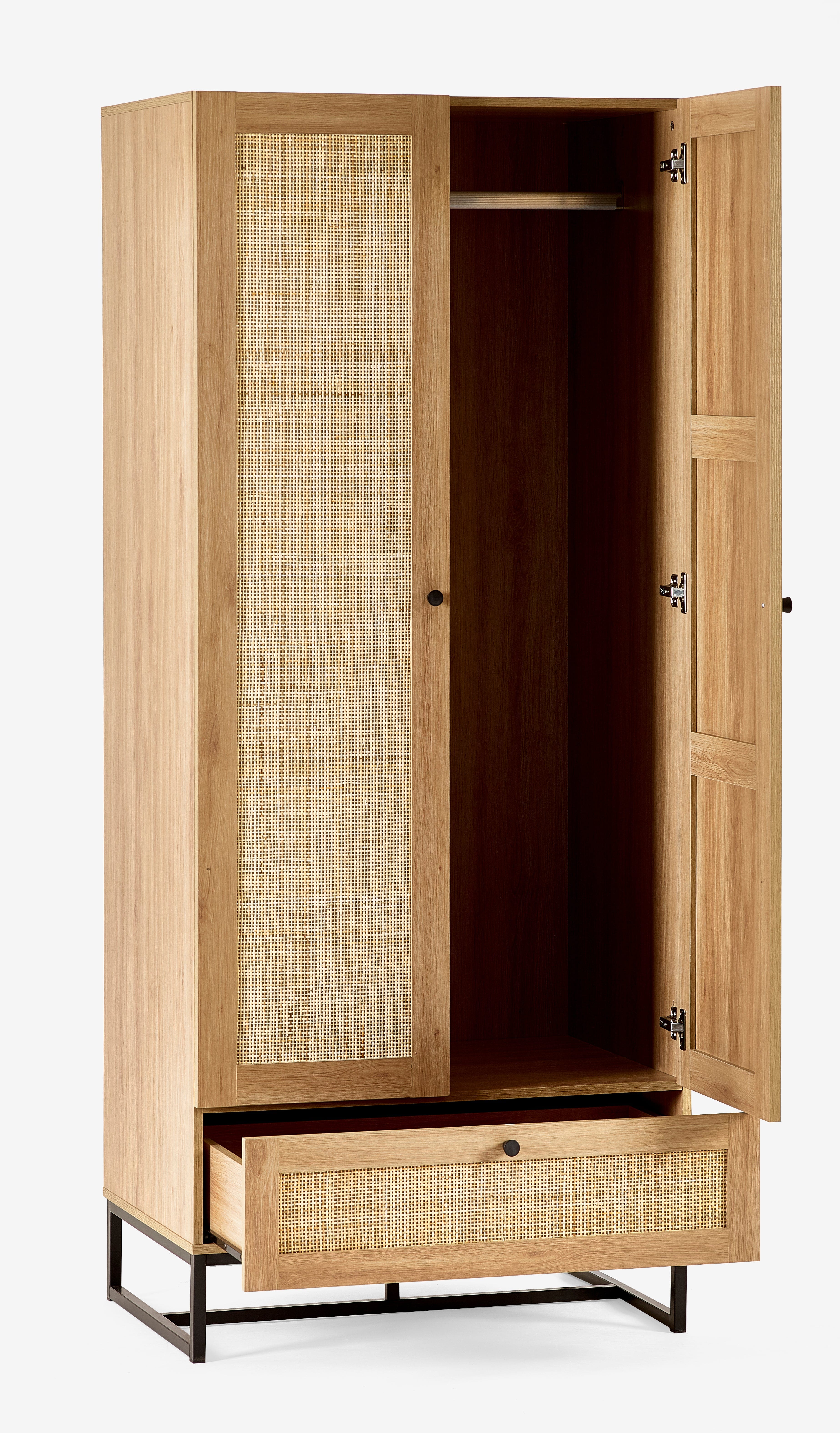 Julian Bowen Wardrobe Padstow Wardrobe - Oak Bed Kings