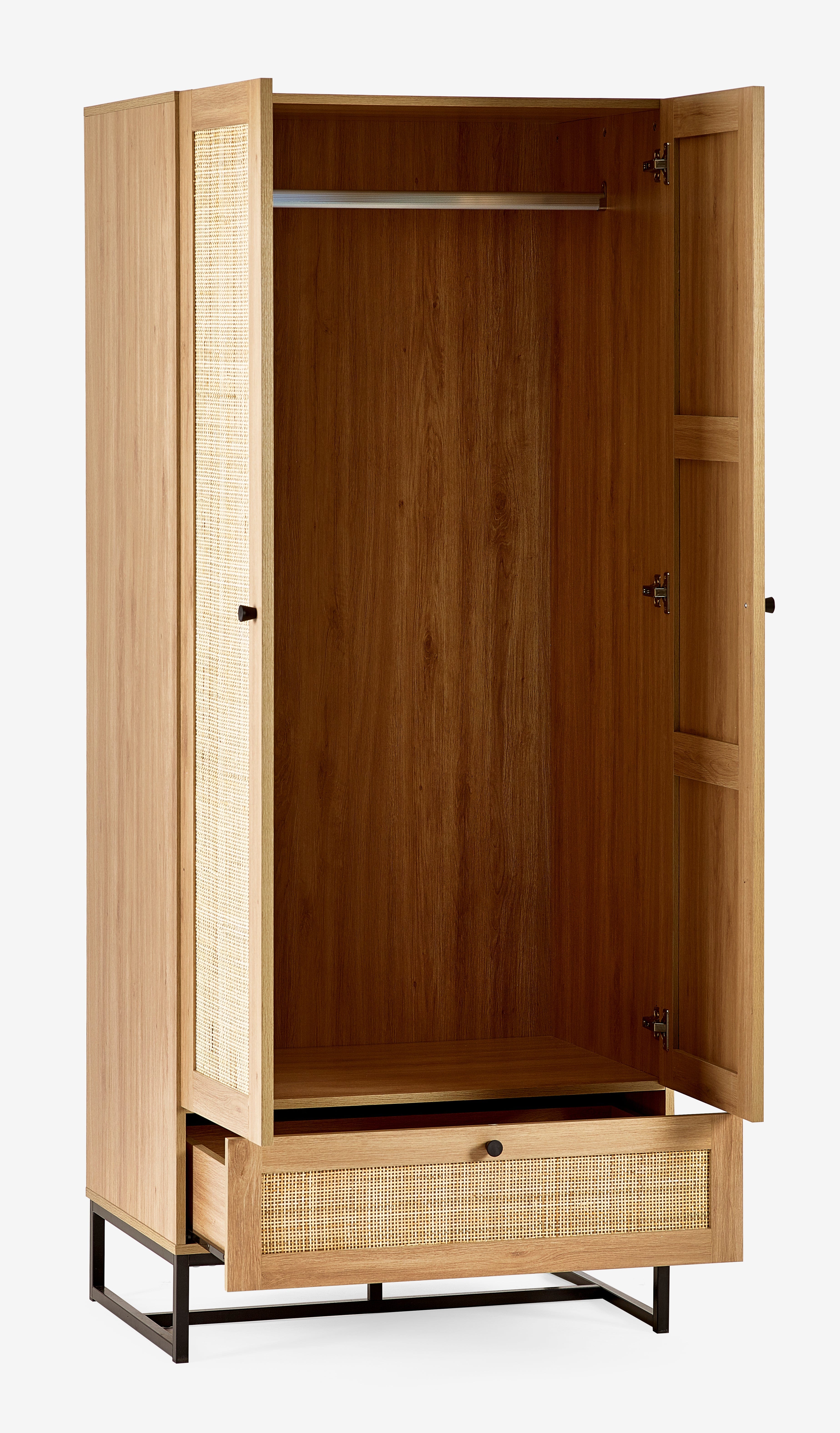 Julian Bowen Wardrobe Padstow Wardrobe - Oak Bed Kings