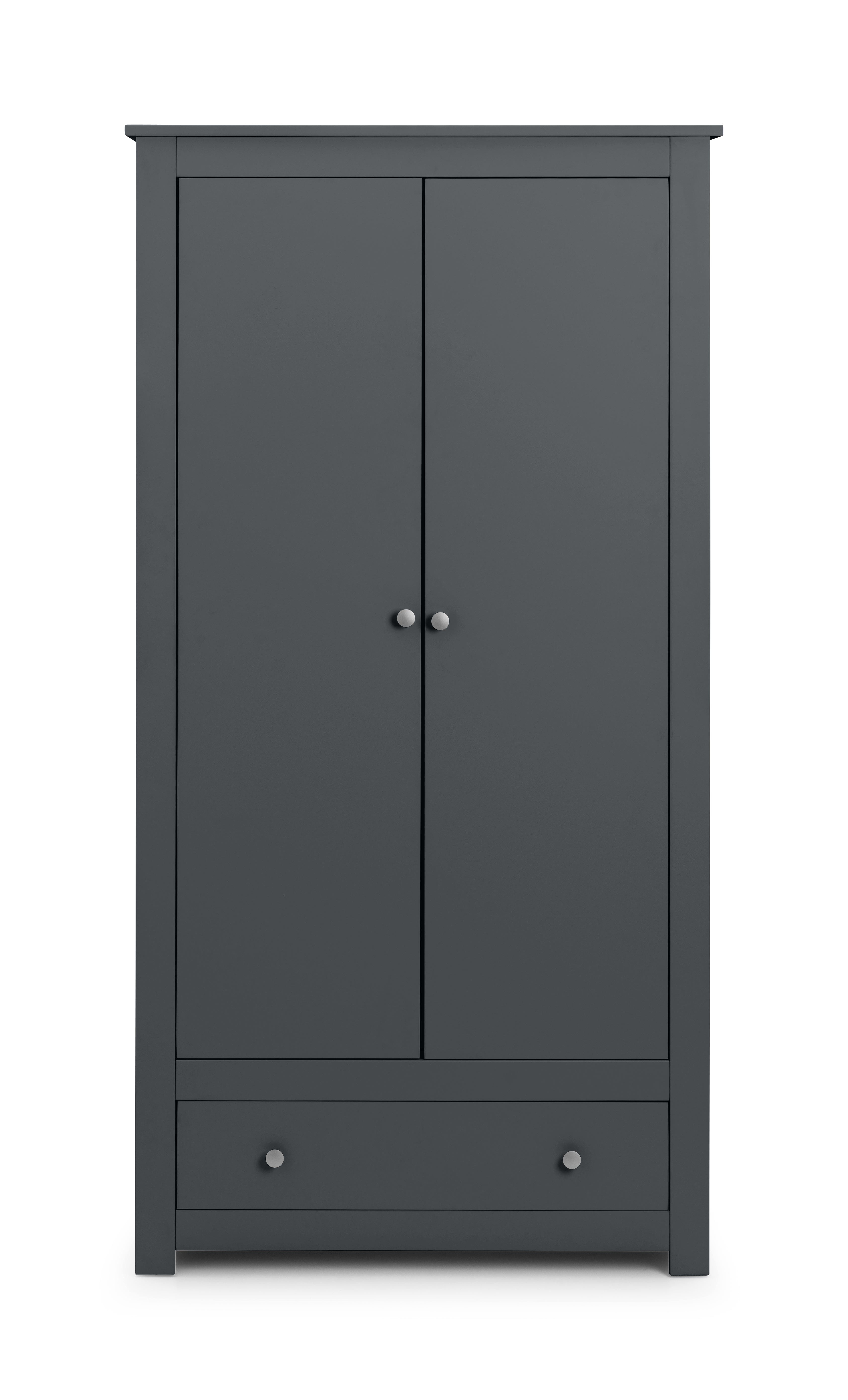 Julian Bowen Wardrobe Radley Wardrobe - Anthracite Bed Kings