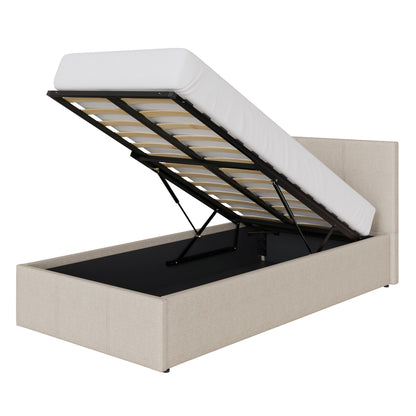 End Lift Ottoman Bed Frame - Natural