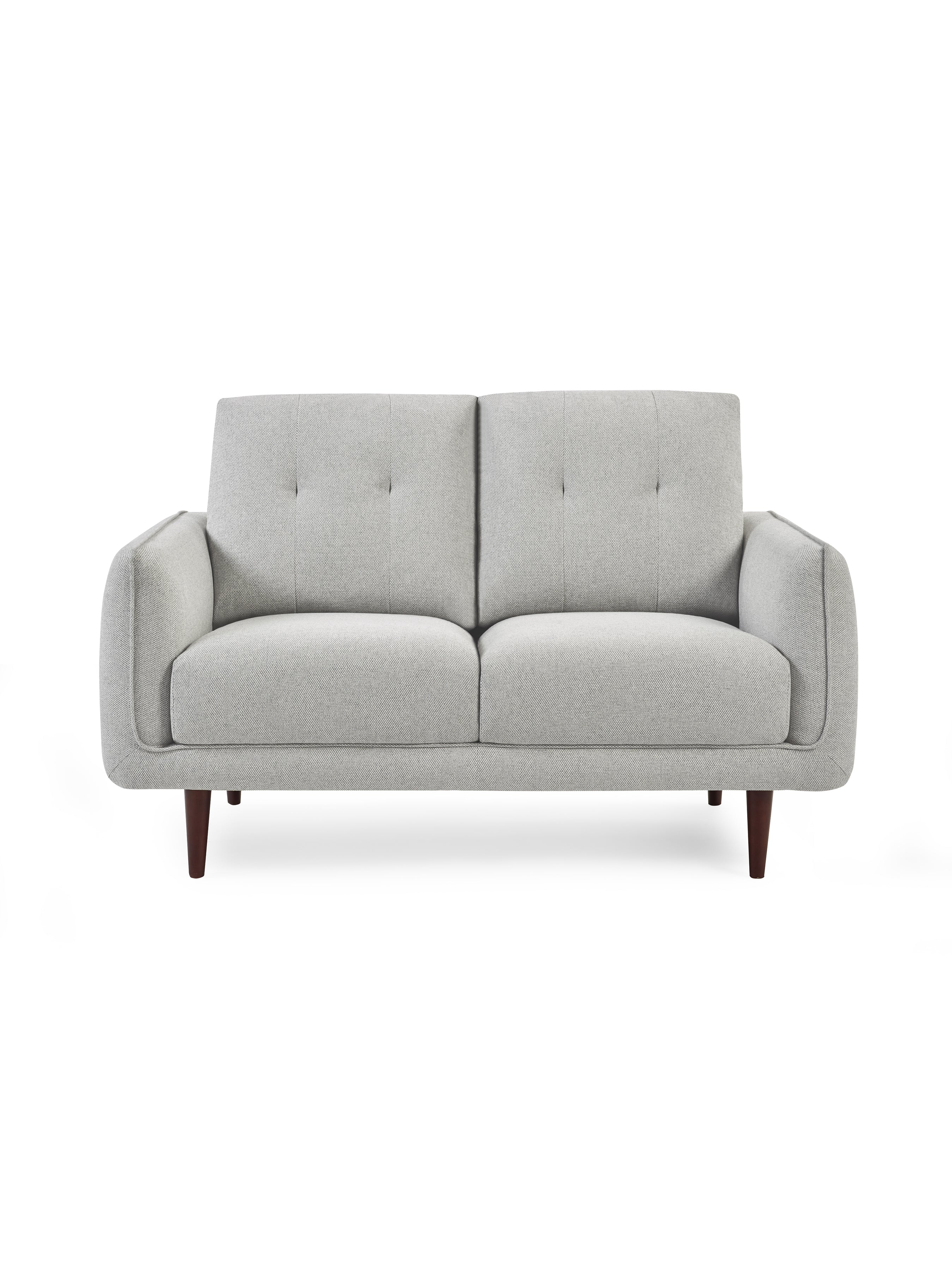 Remy 2 Seater Light Grey Fabric Sofa