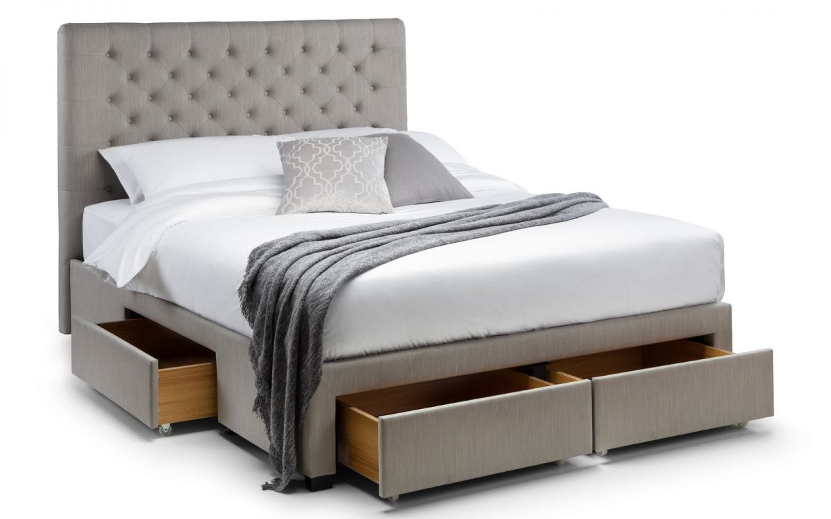 Wilton 4 Drawer Bed - Grey Linen