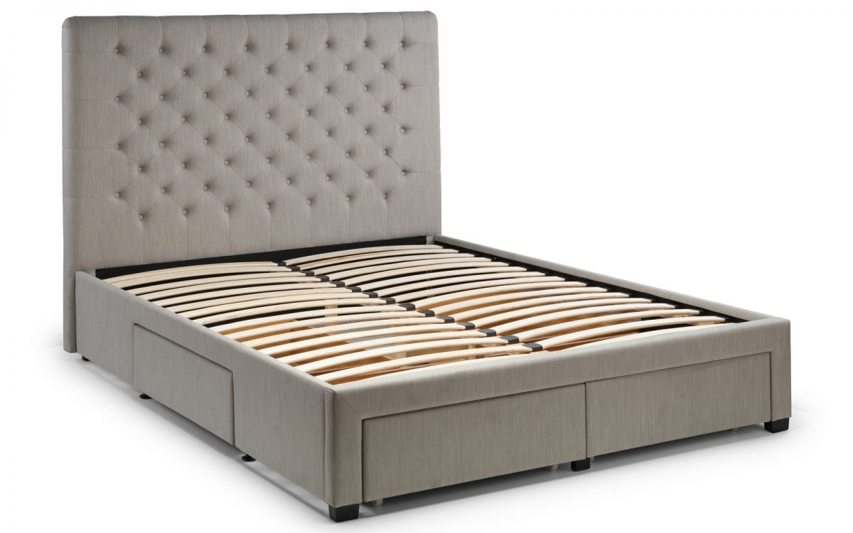 Wilton 4 Drawer Bed - Grey Linen