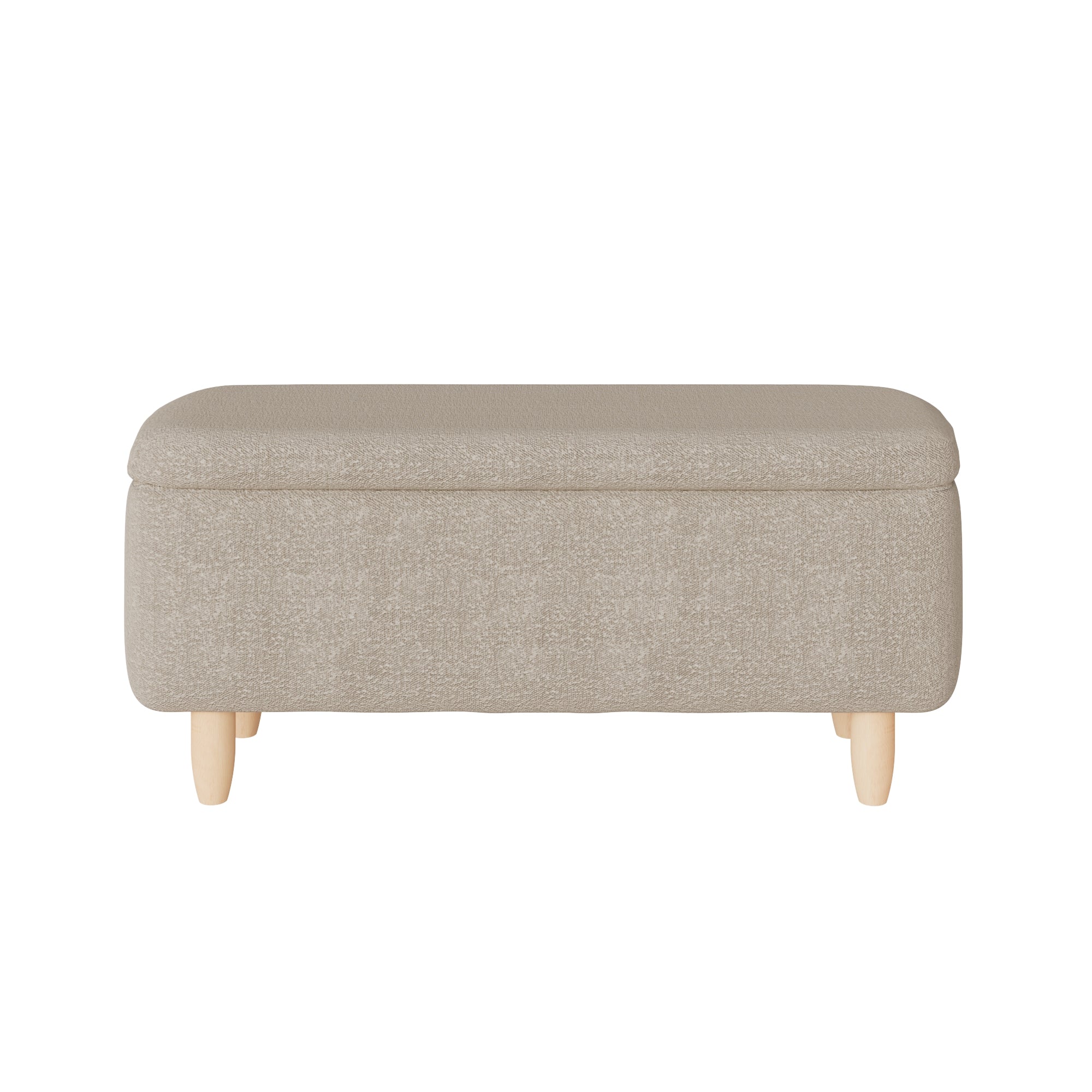 GFW Window Seat Florence Boucle Ottoman Natural Stone Bed Kings