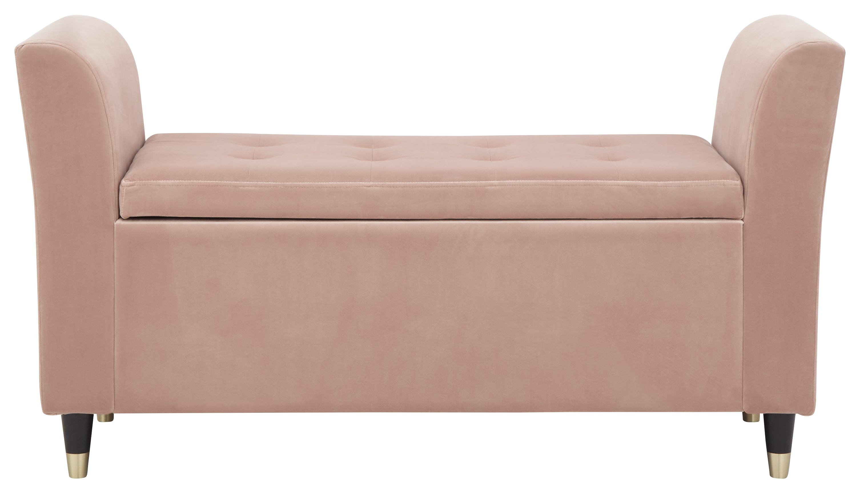 GFW Window Seat Genoa Window Seat Blush Pink Fabric Bed Kings