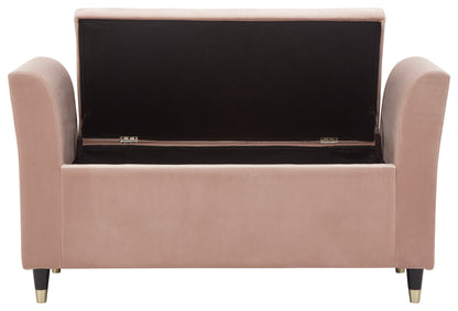 GFW Window Seat Genoa Window Seat Blush Pink Fabric Bed Kings