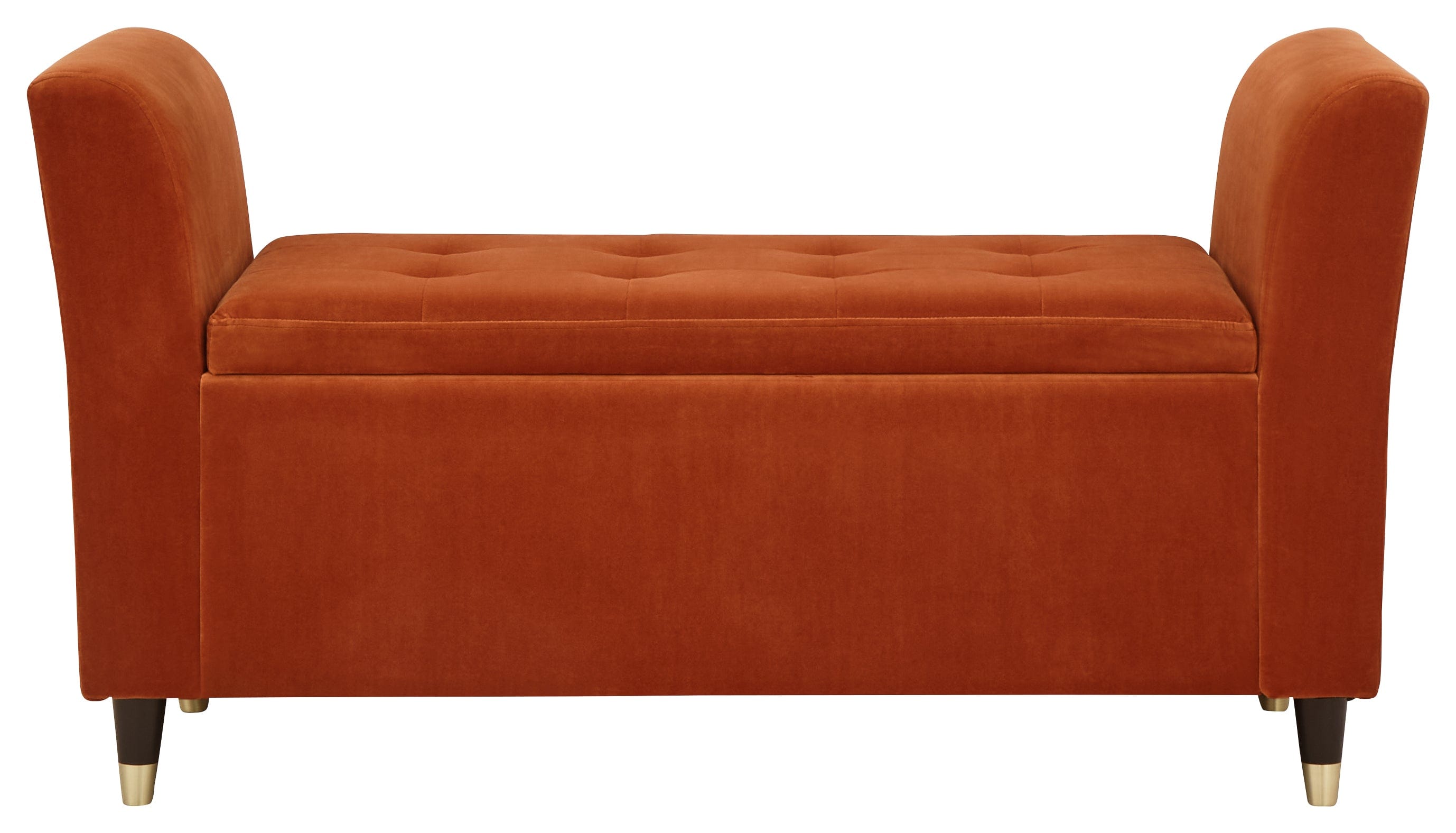 GFW Window Seat Genoa Window Seat Russet Fabric Bed Kings