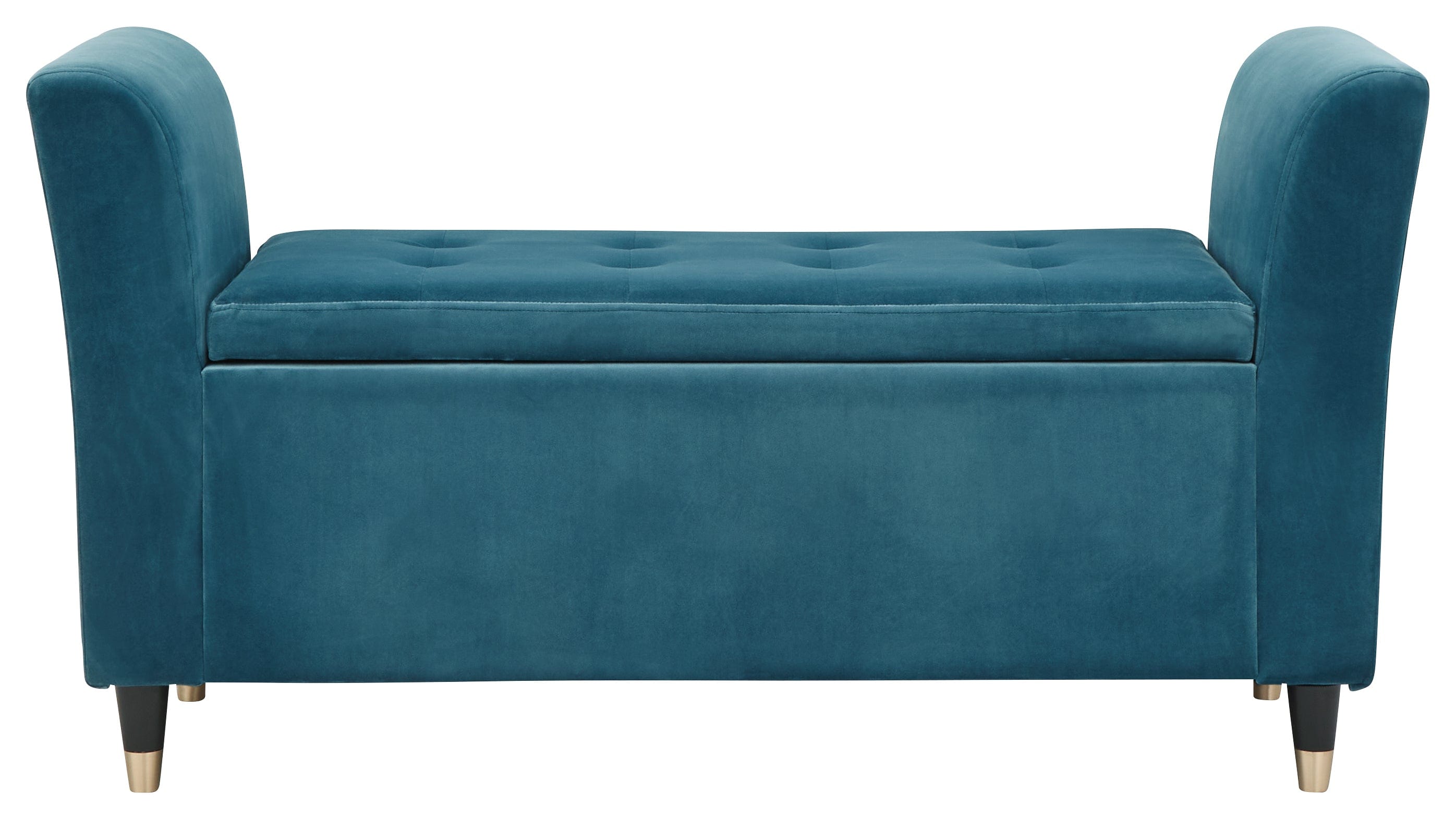 GFW Window Seat Genoa Window Seat Teal Fabric Bed Kings