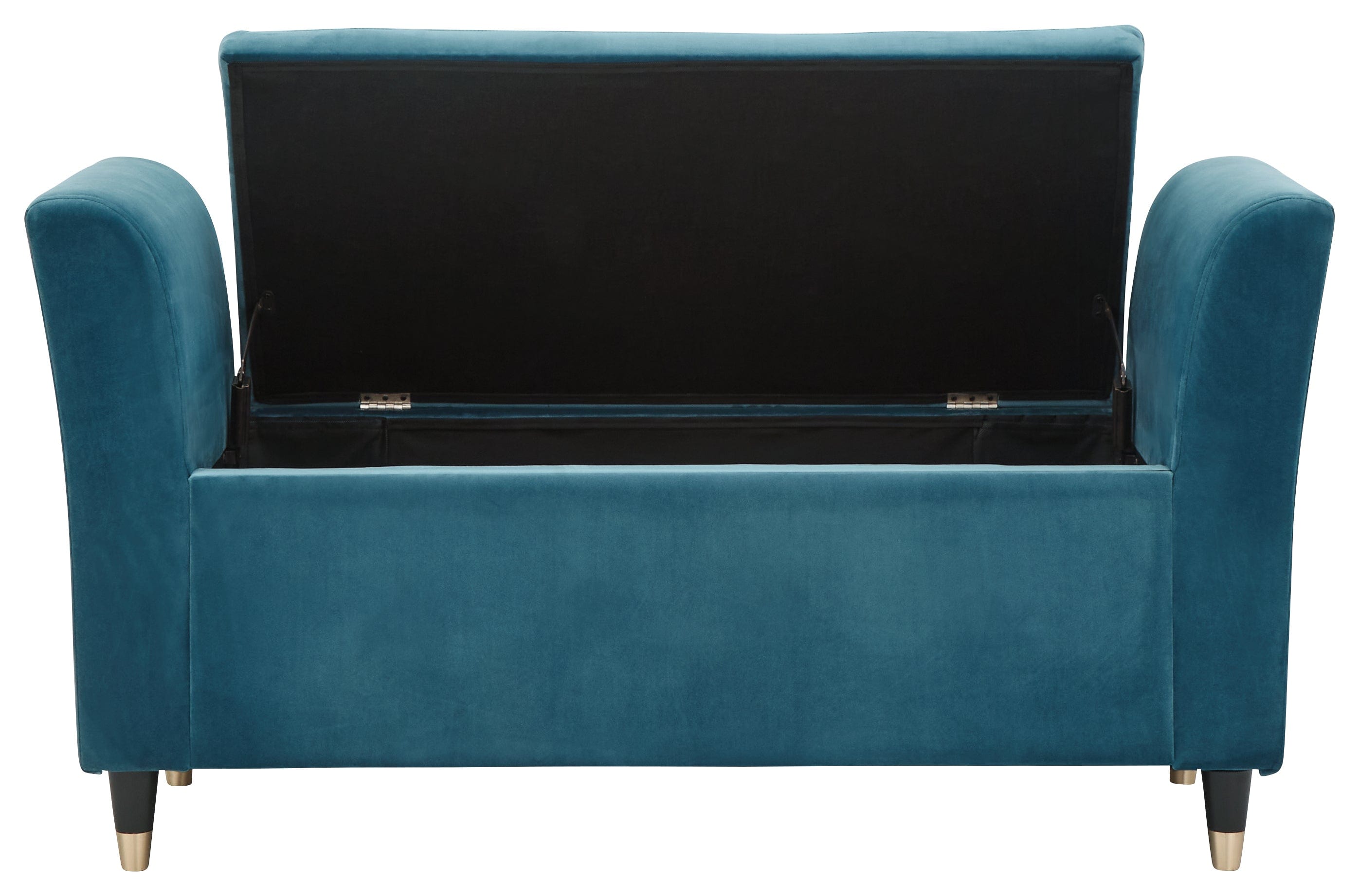 GFW Window Seat Genoa Window Seat Teal Fabric Bed Kings