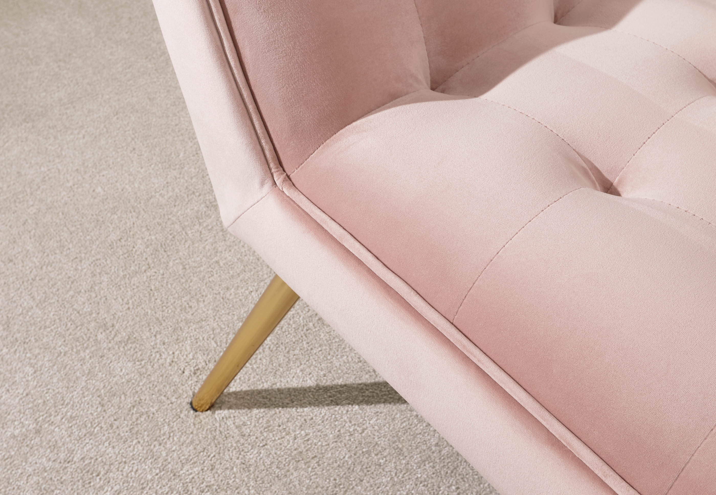 GFW Window Seat Turin Window Seat Blush Pink - GFW Bed Kings